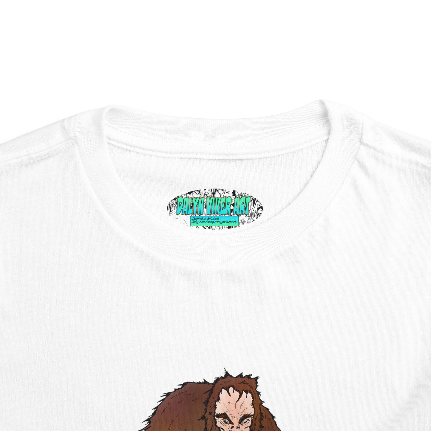 Toddler Tee — Cute Cartoon Kid-Friendly Bigfoot Graphic Shirt