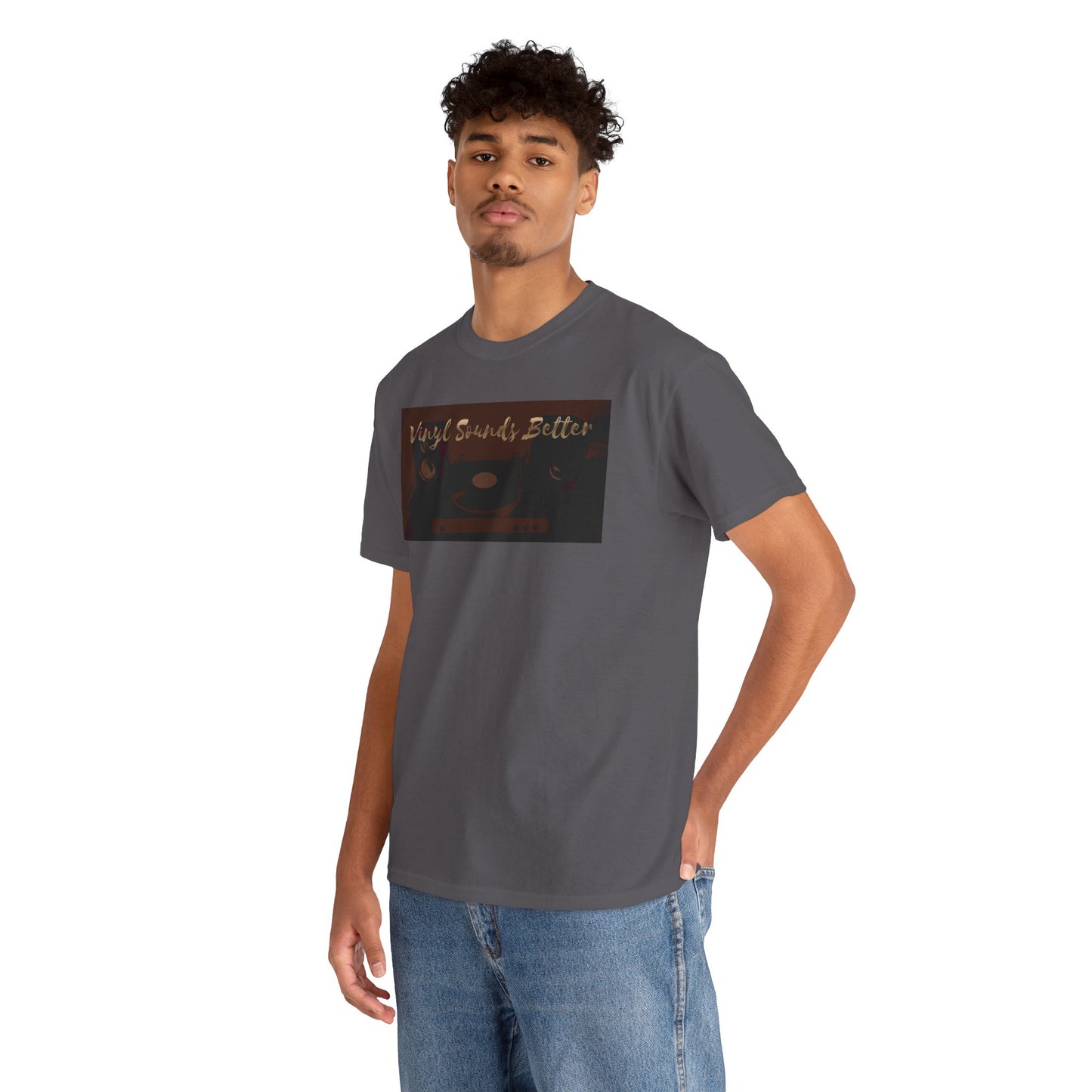 Vinyl Sounds Better T-Shirt — Retro Record Player Tee for Music Lovers