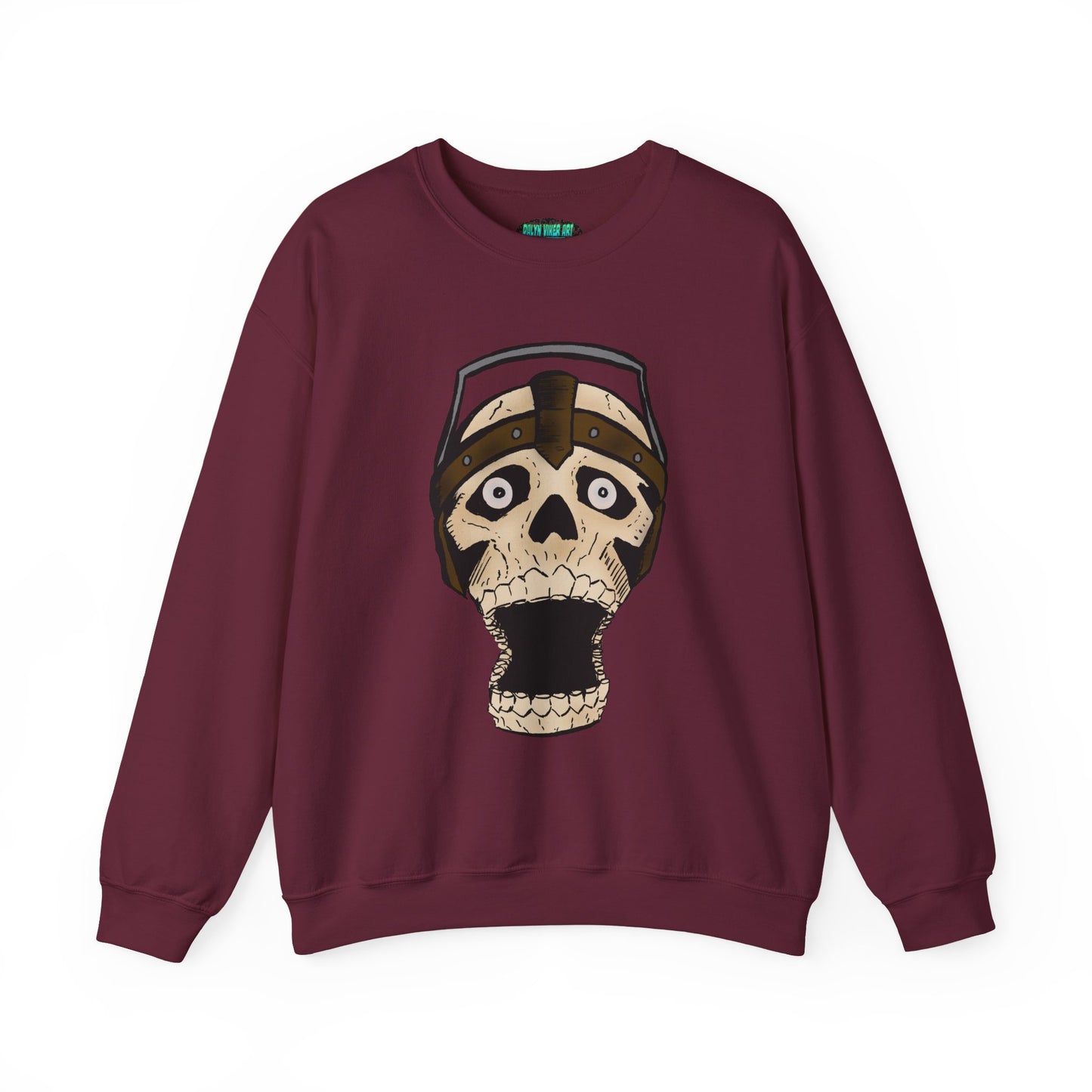Screaming Skull Graphic Crewneck Sweatshirt - Unisex Heavy Blend™