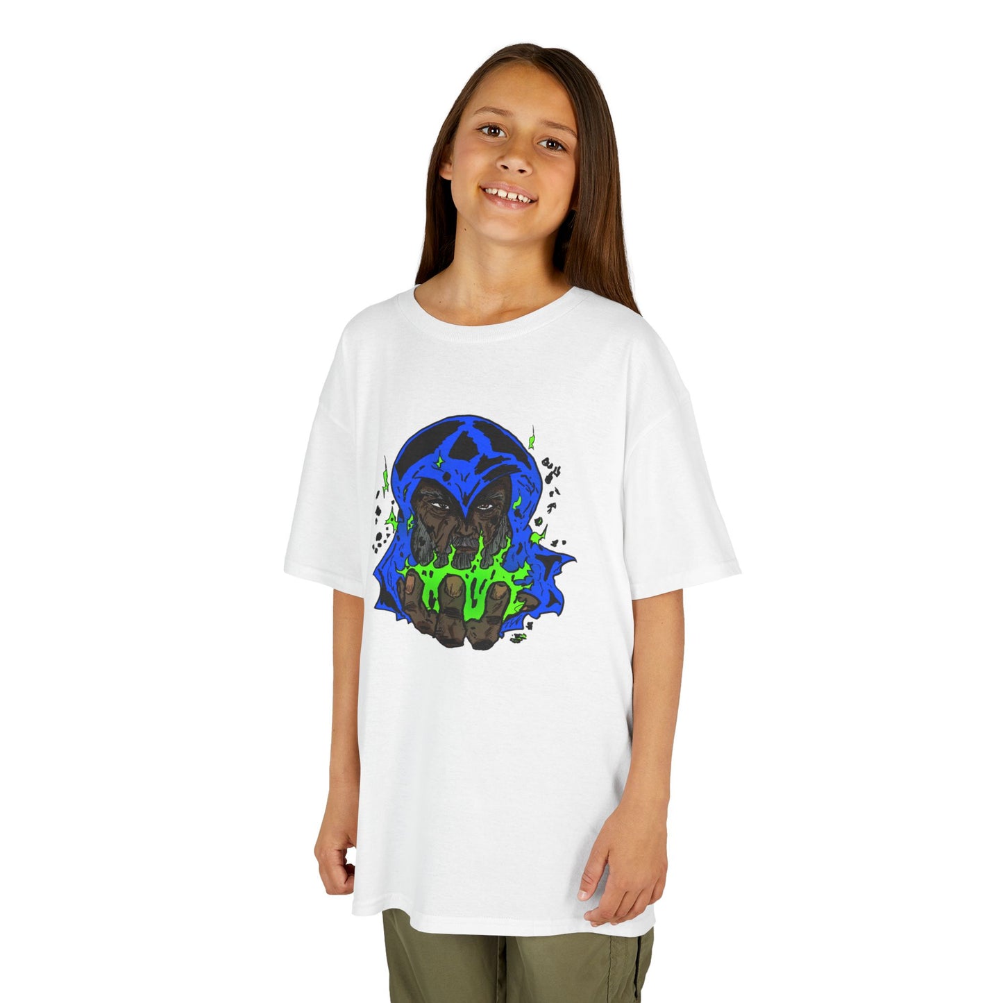 Kids Tee - Cosmic Wizard Magical Fire Sorcery Astro Mysticism Dalyn Viker Art