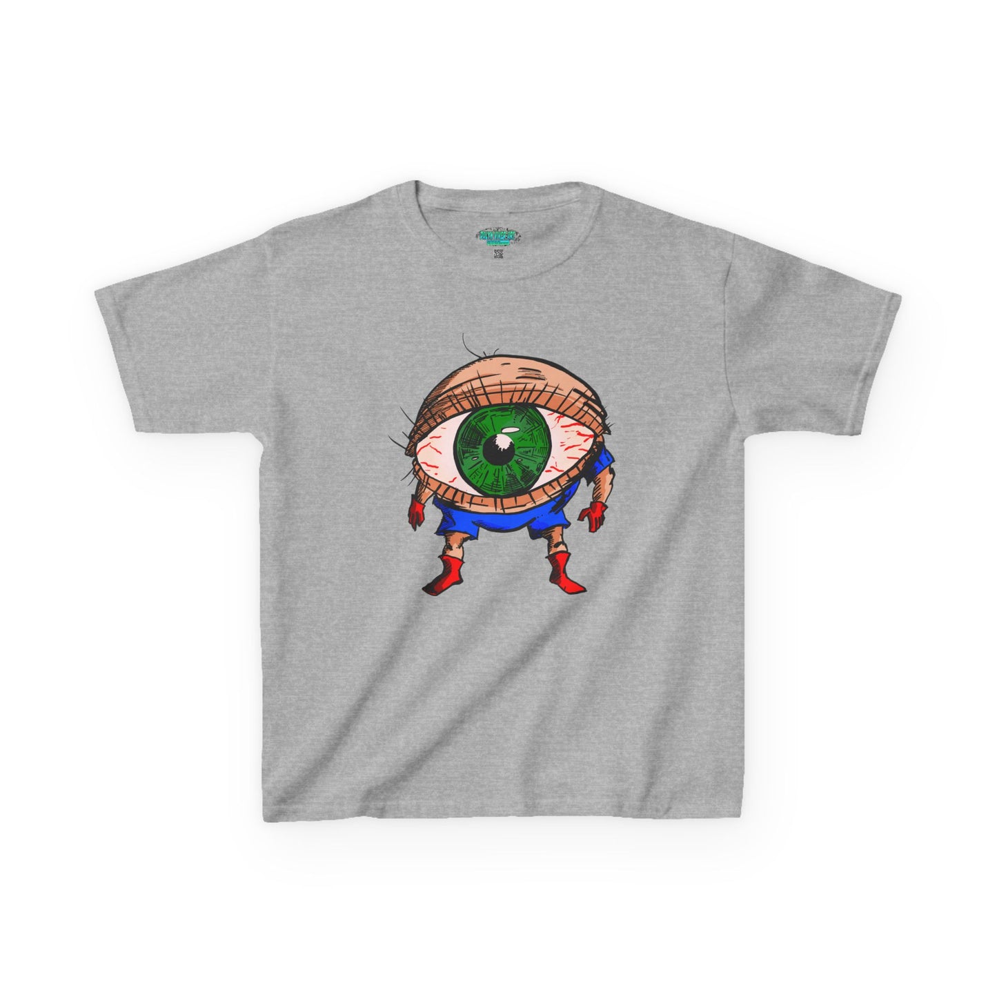Terrif-EYE-ing Whimsical Kids Heavy Cotton Tee with Eye Design