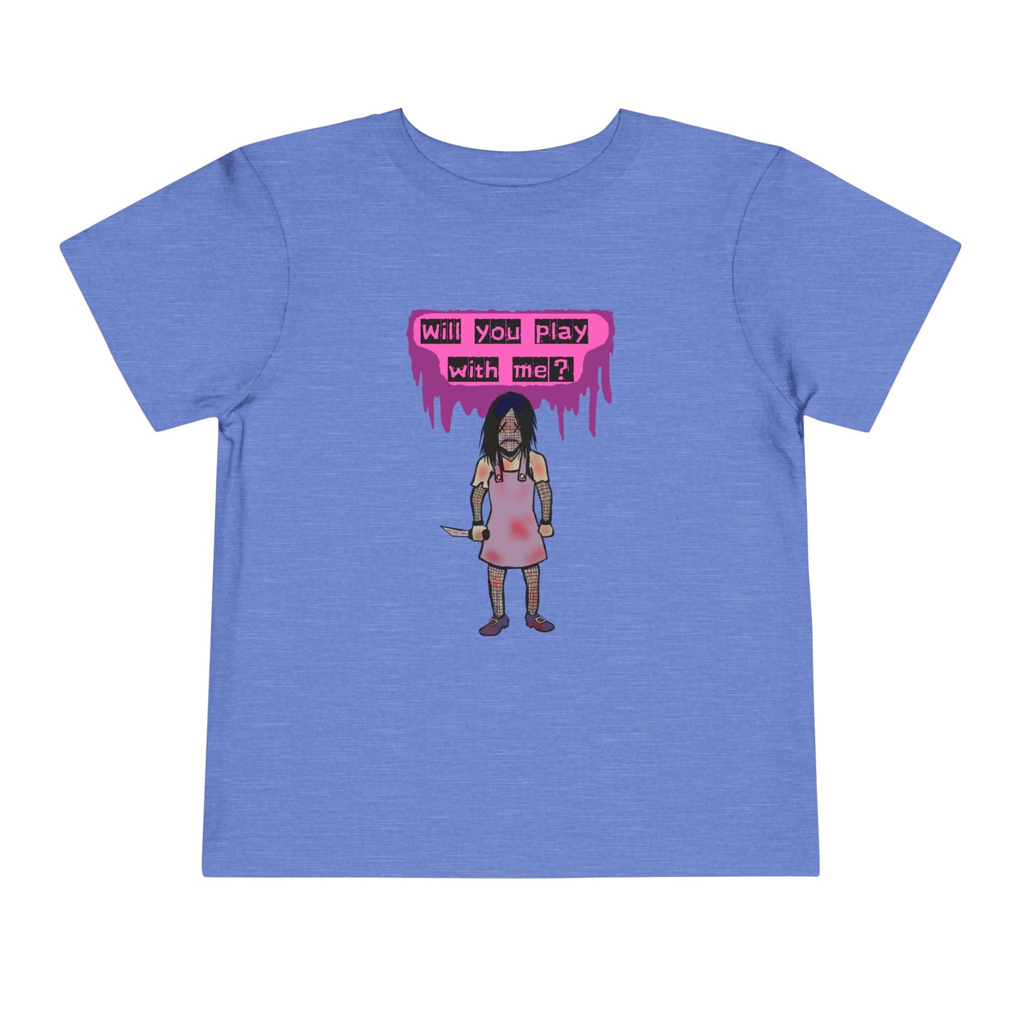 Toddler Tee - Evil Doll - Will You Play With Me