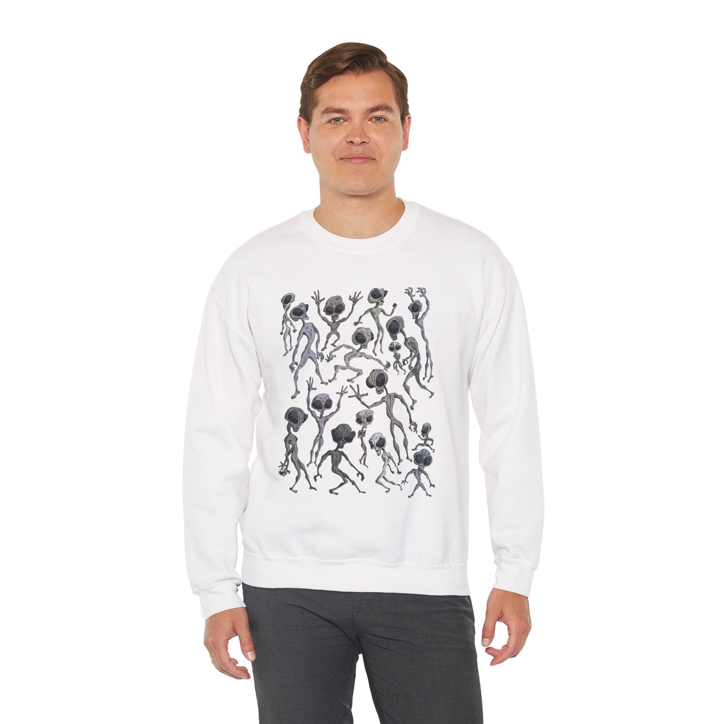 Alien Dance Party Crewneck Sweatshirt - Unisex Heavy Blend™