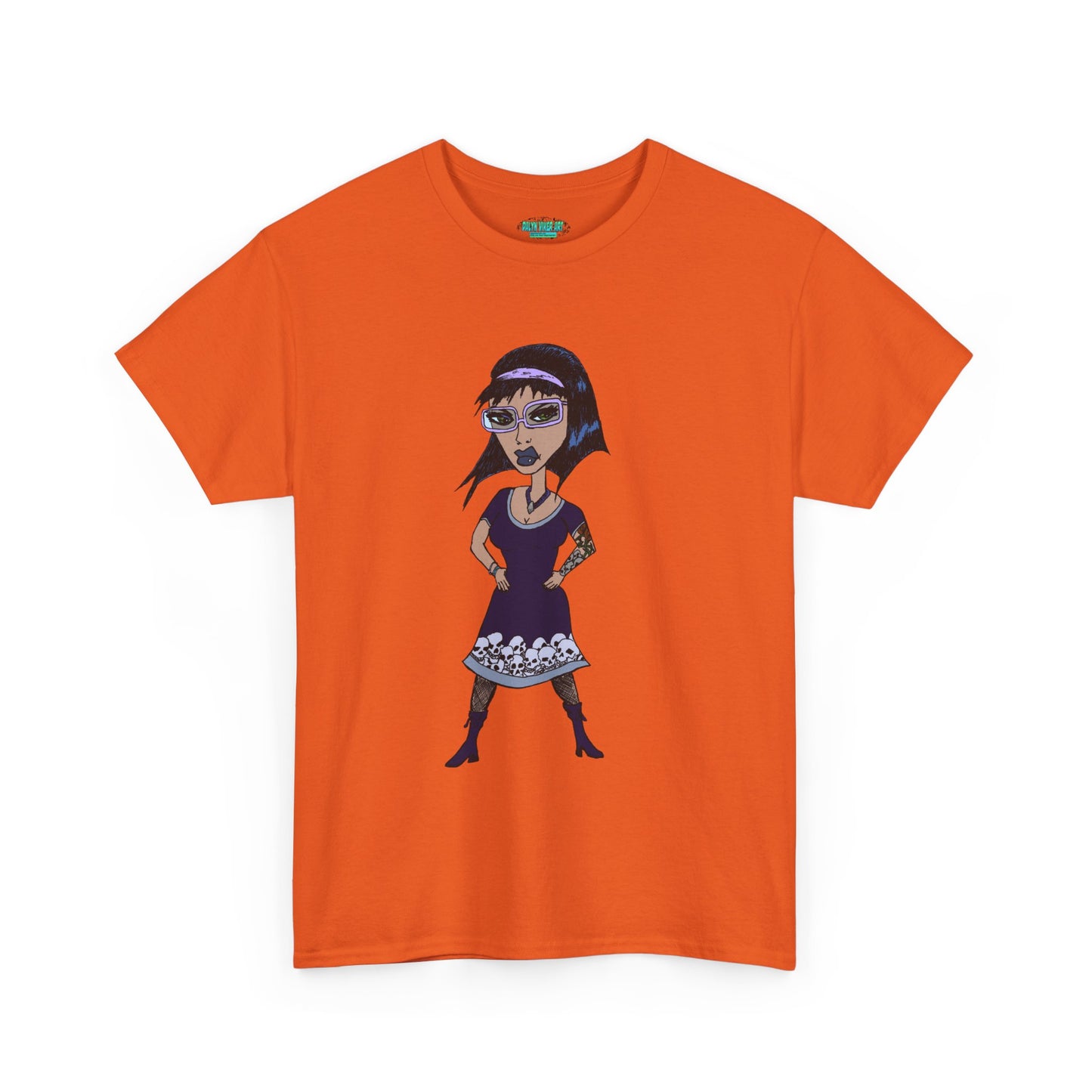Gothic Doll T-Shirt — Retro Vampire Girl Graphic Tee