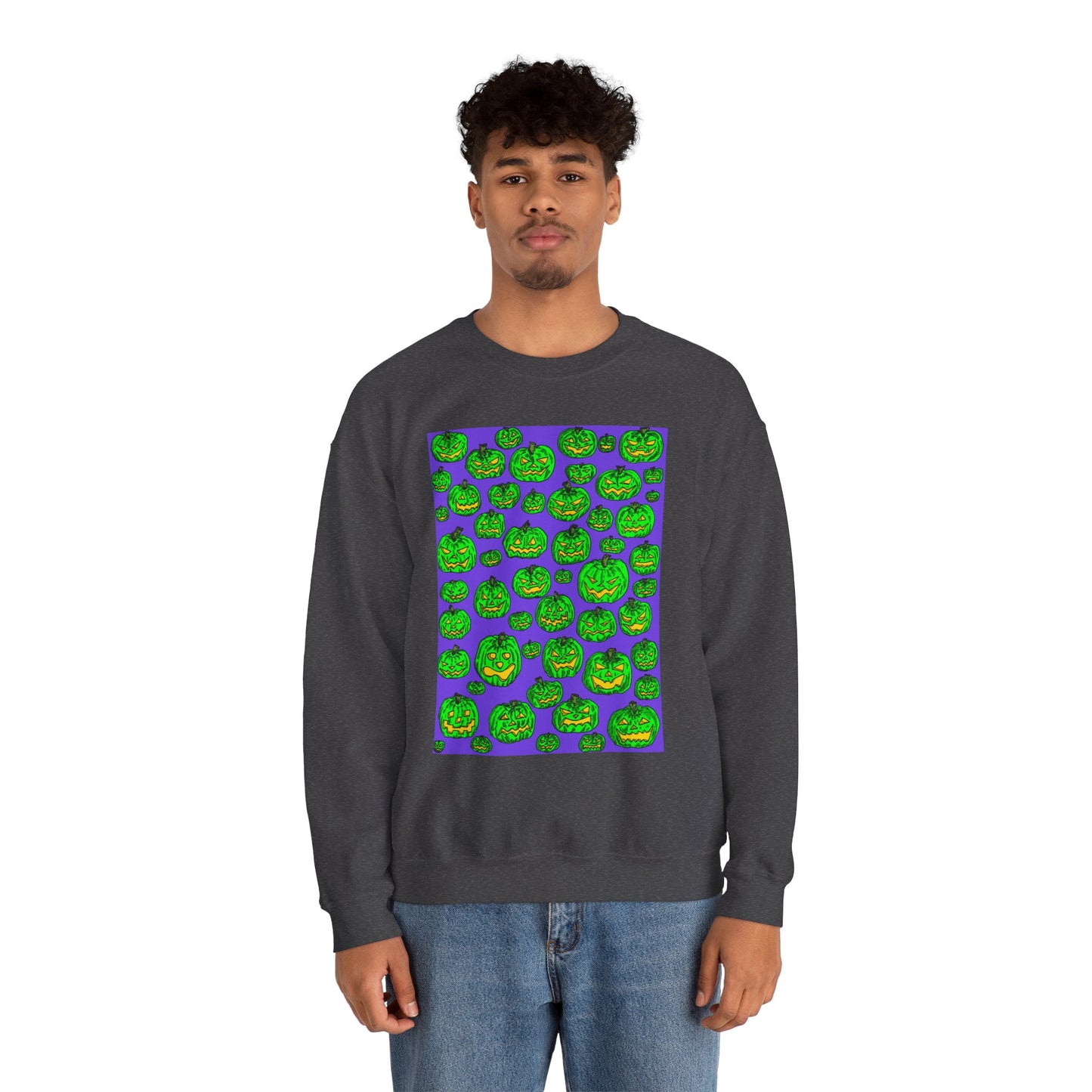Halloween Pumpkin Crewneck Sweatshirt