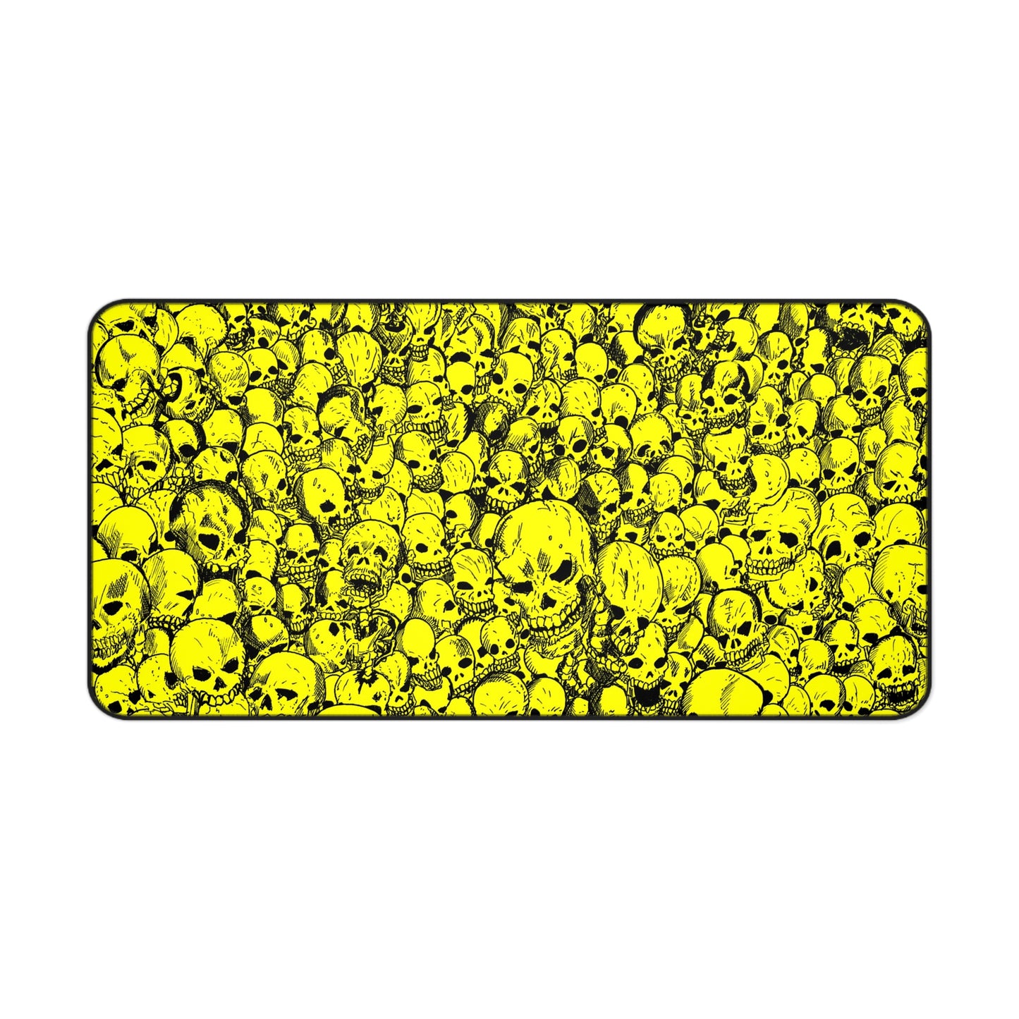 Gathering of Skulls - Yellow - Desk Mat