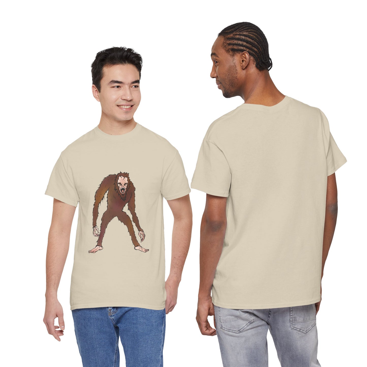 Bigfoot Sketch T‑Shirt — Retro Sasquatch Graphic Tee