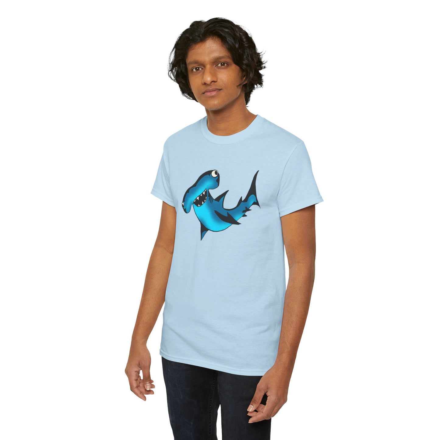 Funny Shark Unisex Heavy Cotton Tee - Perfect Summer Casual Wear