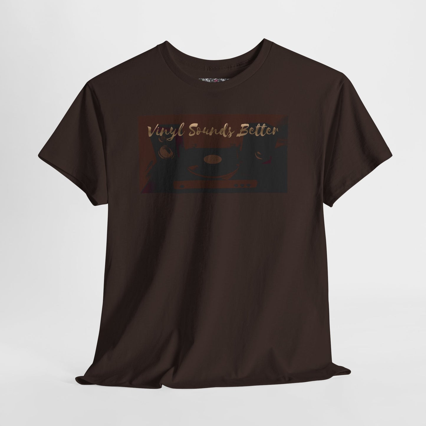 Vinyl Sounds Better T-Shirt — Retro Record Player Tee for Music Lovers