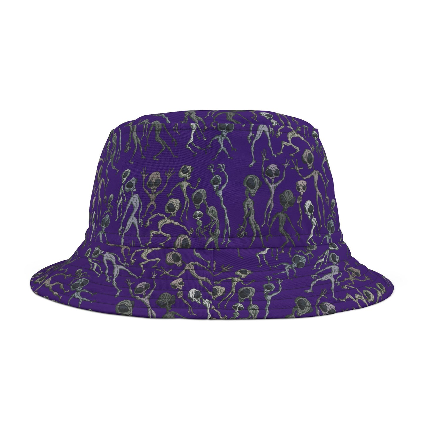 Alien Dance Party Bucket Hat, Quirky Summer Hat, Festival Accessory, Beachwear, Unique Gift for UFO Lovers