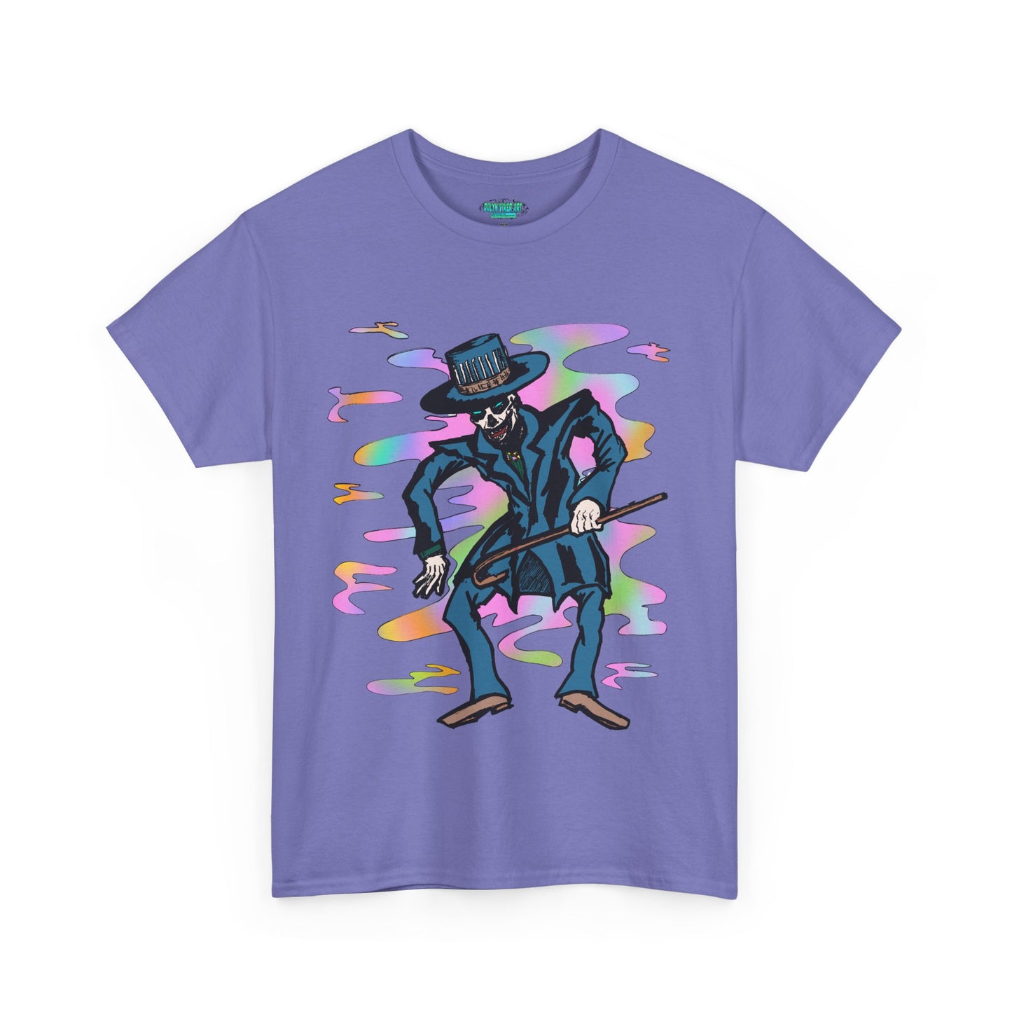 Voodoo Maniac Colorful Cartoon Magician Unisex Heavy Cotton Tee