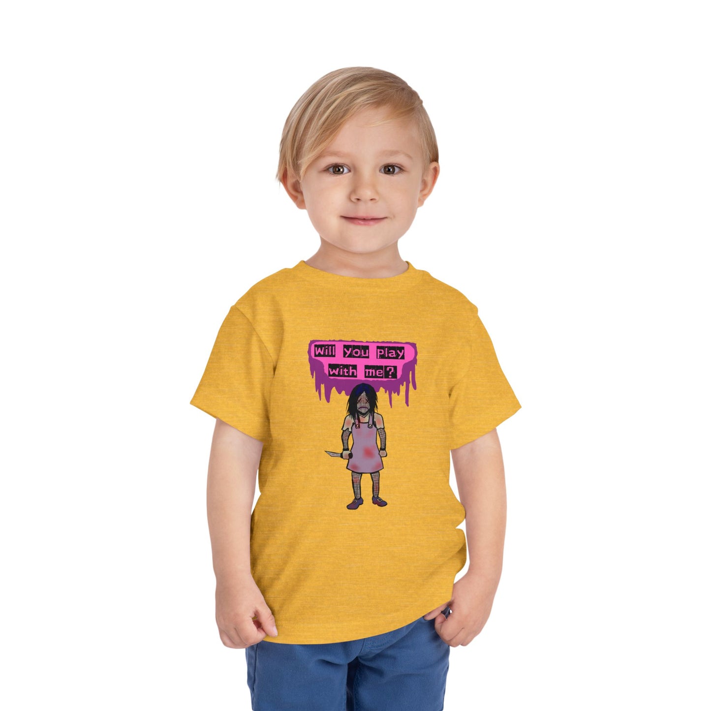 Toddler Tee - Evil Doll - Will You Play With Me