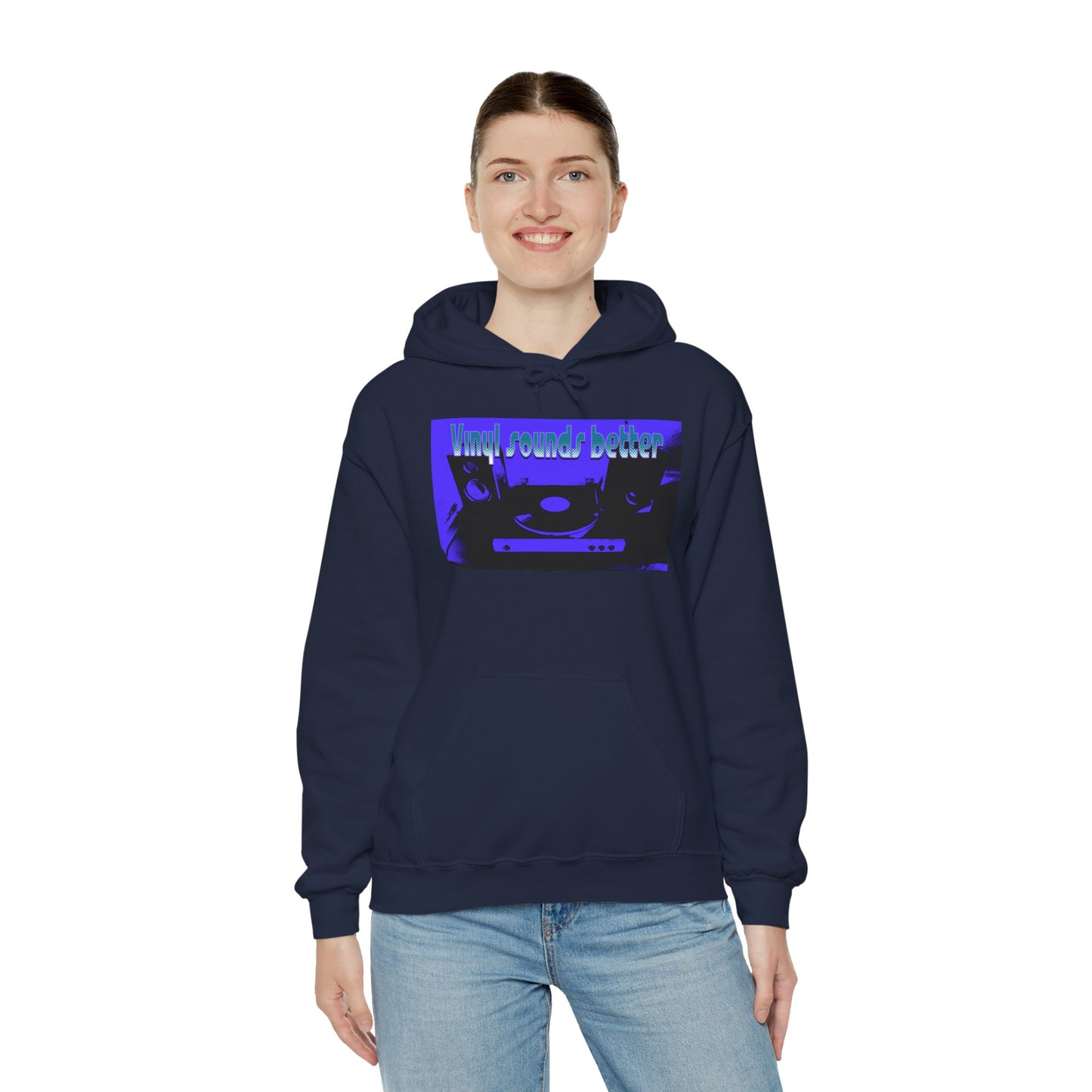 Vinyl Sounds Better Hoodie, Perfect for Music Lovers, Gift for DJs, Casual Wear, Comfortable Sweatshirt, Trendy Music Apparel