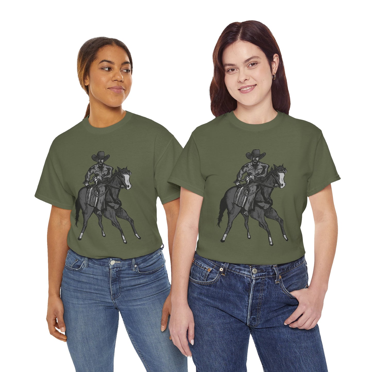 Cowboy on Horseback T‑Shirt — Vintage Western Rodeo Tee
