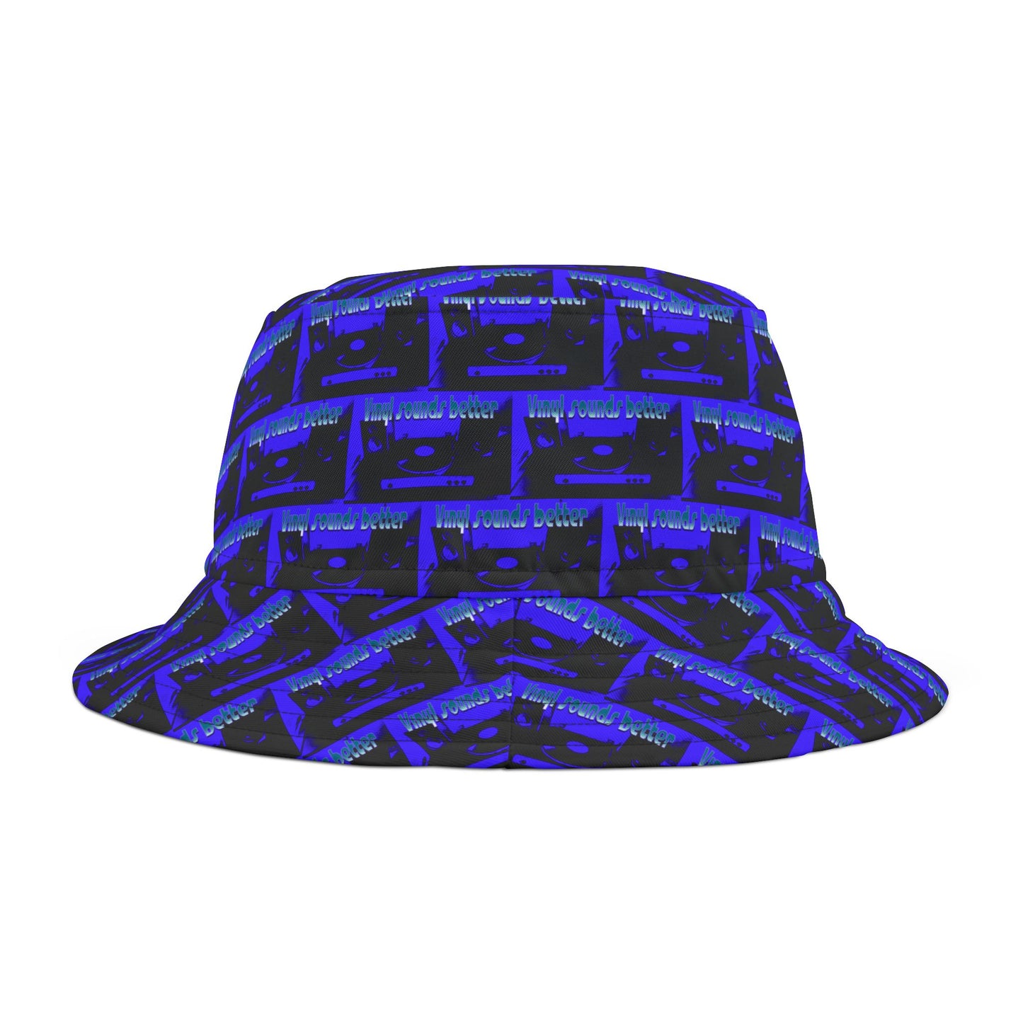 Vinyl Sounds Better Pattern Bucket Hat, Cool Summer Hat, Trendy Accessory for Music Lovers, Festival Gear, Unisex Bucket Hat