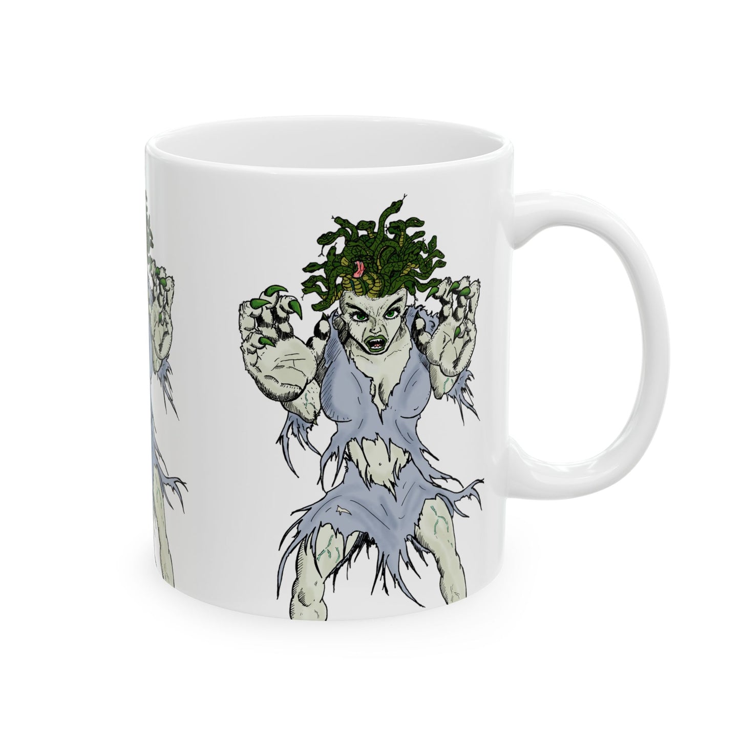 Medusa Ceramic Mug, (11oz)