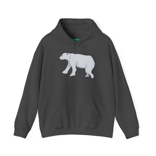 Cozy Polar Bear Hoodie - Warm Winter Fashion, Unisex Sweatshirt, Gift for Animal Lovers, Perfect for Cold Days, Cute Outdoor Wear