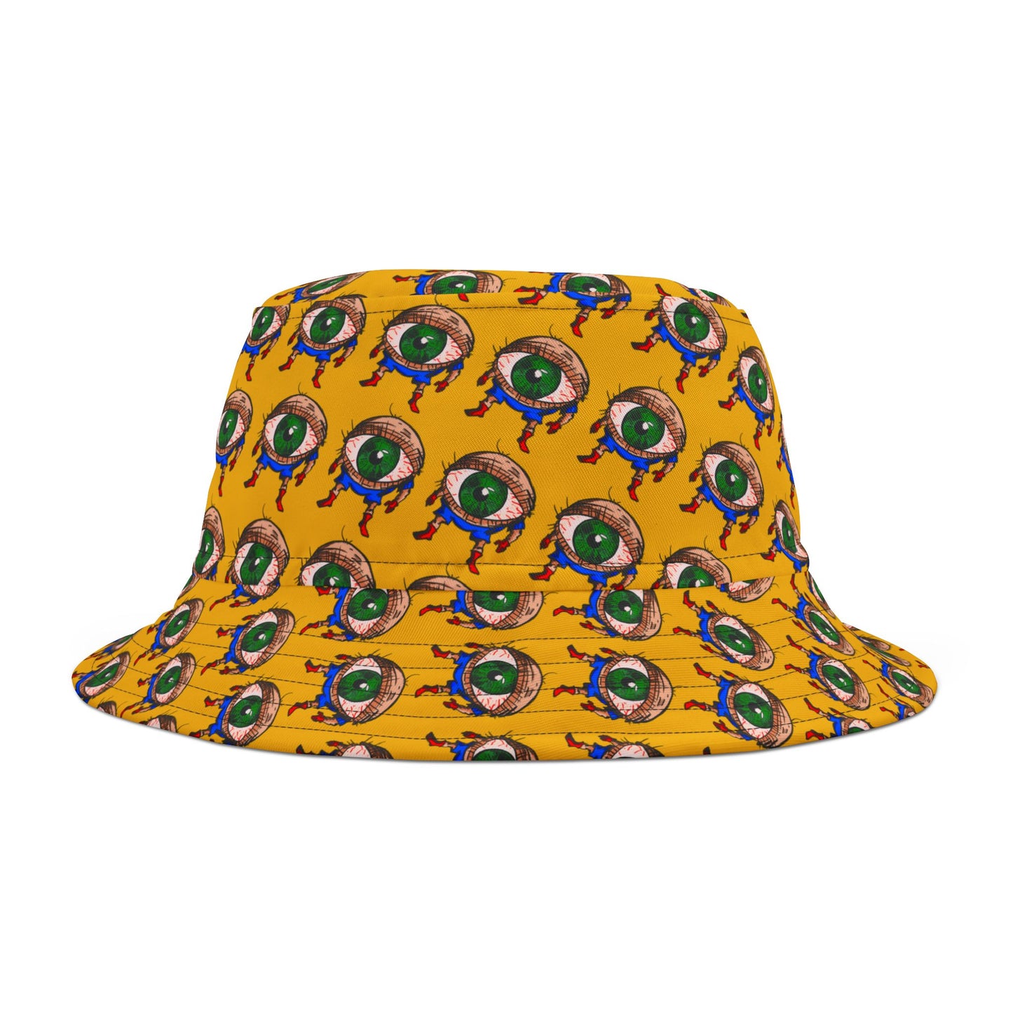 Terrif-EYE-ing Colorful Cartoon Eye Bucket Hat – Fun Summer Accessory
