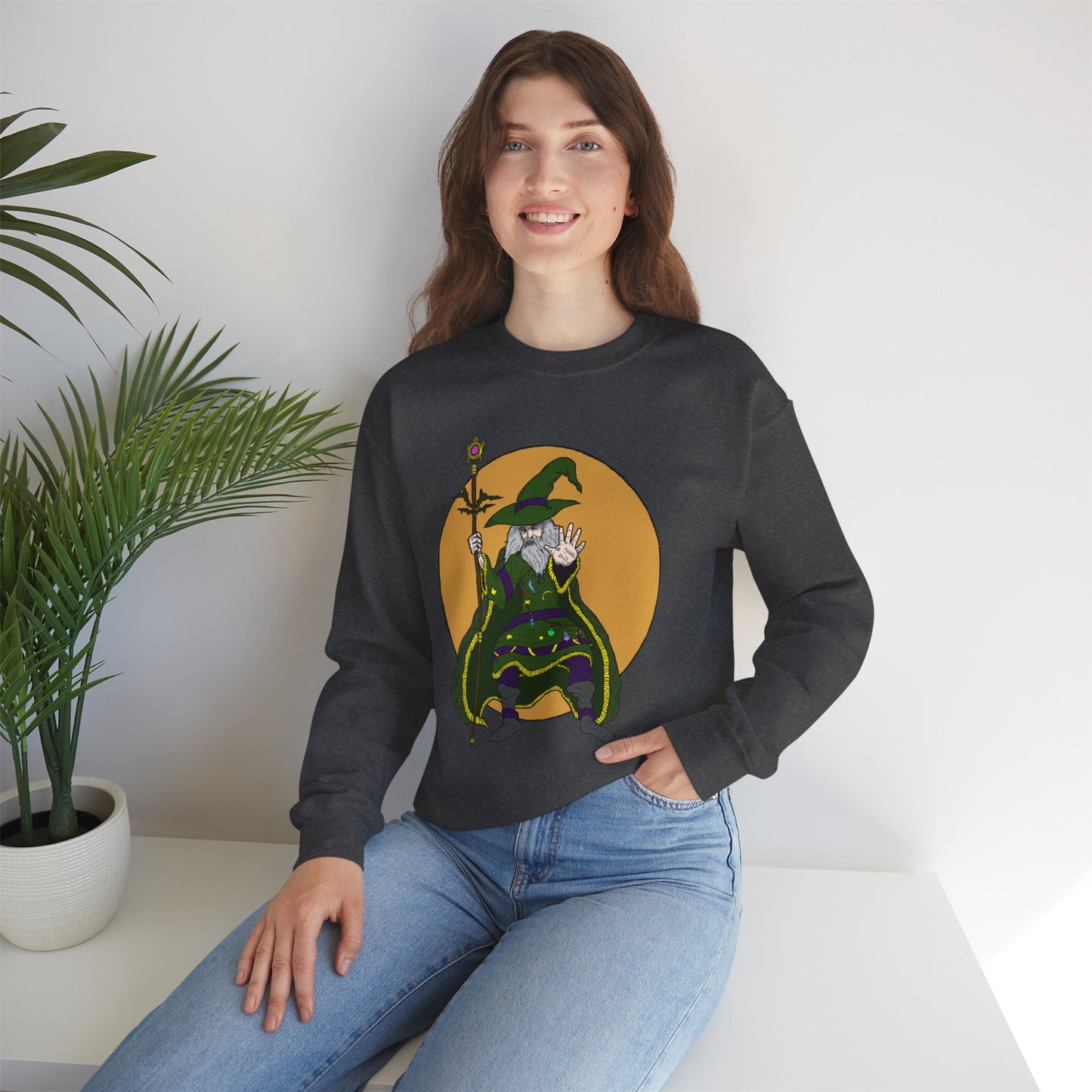 Wizard-Themed Unisex Crewneck Sweatshirt