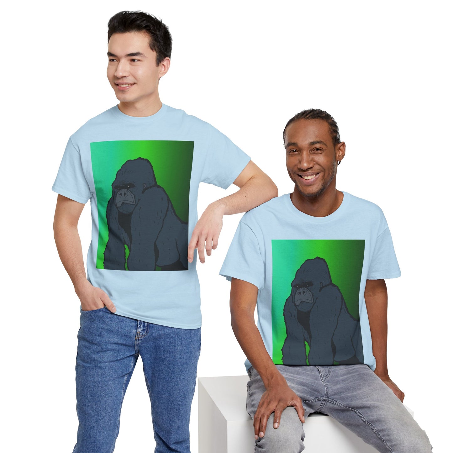 Gorilla Portrait Tee – Graphic Ape Illustration T-Shirt