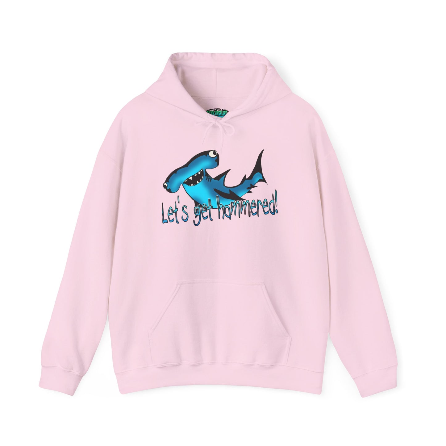 Let's Get Hammered Shark-Themed Unisex Hoodie: Let's Get Fin-tastic, Casual Wear, Gift for Ocean Lovers, Beach Party, Summer Fun