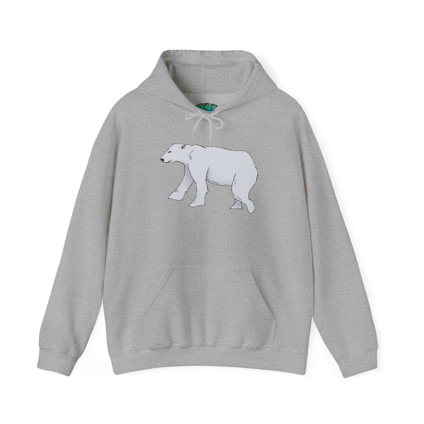 Cozy Polar Bear Hoodie - Warm Winter Fashion, Unisex Sweatshirt, Gift for Animal Lovers, Perfect for Cold Days, Cute Outdoor Wear