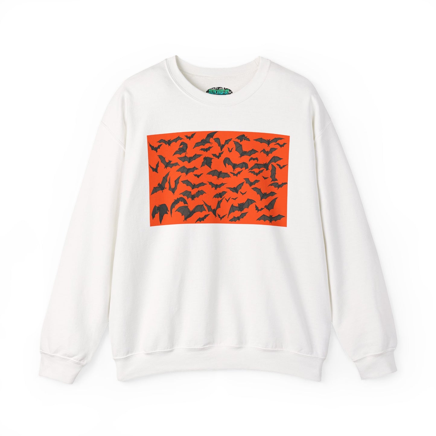 Halloween Bat Print Crewneck Sweatshirt
