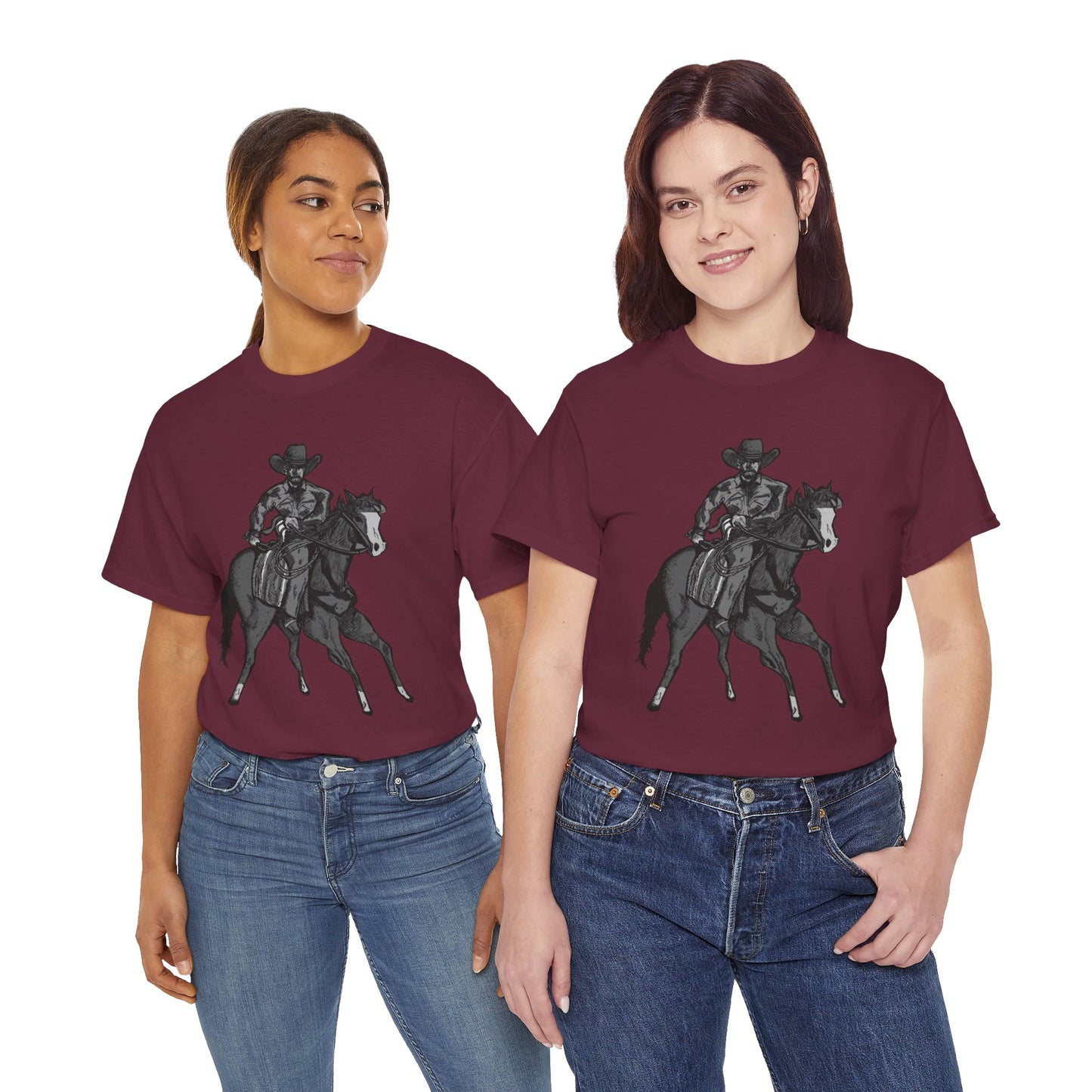 Cowboy on Horseback T‑Shirt — Vintage Western Rodeo Tee