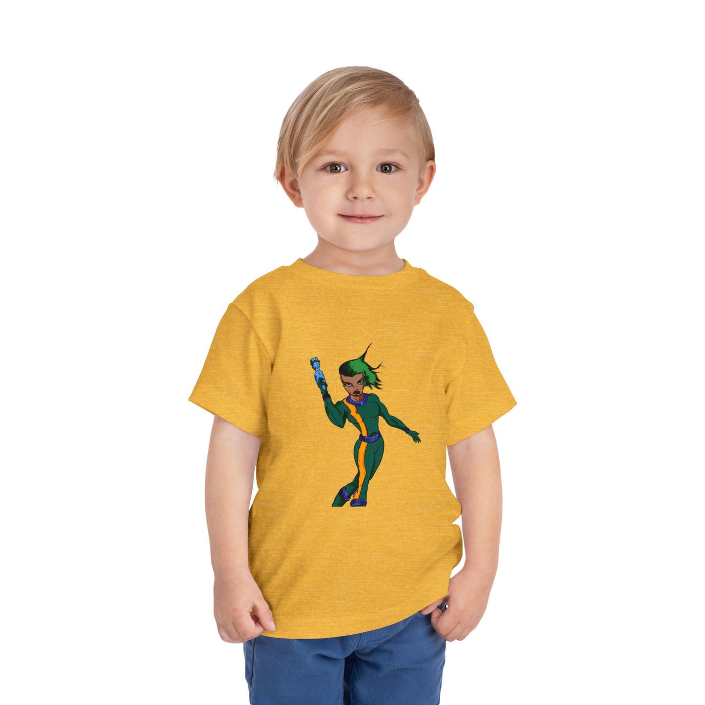 Toddler Tee — Colorful Space Hero Graphic