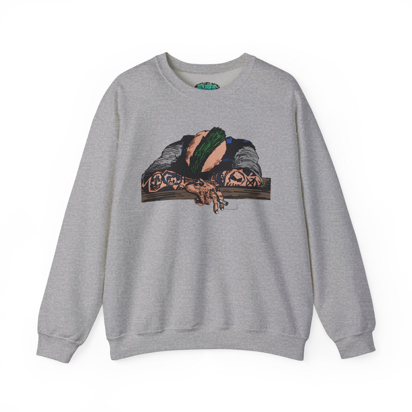 Punk and Done Artistic Unisex Crewneck Sweatshirt - Cozy Vibes