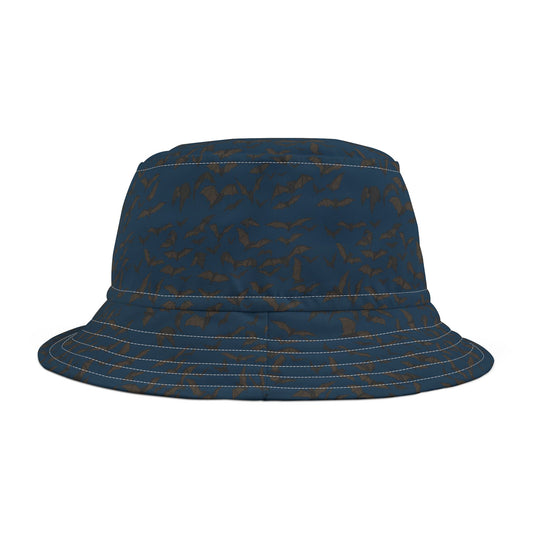 Stylish AOP Bats at Dusk Bucket Hat, Summer Fashion, Vacation Essential, Outdoor Accessory, Festival Wear, Gift for Her