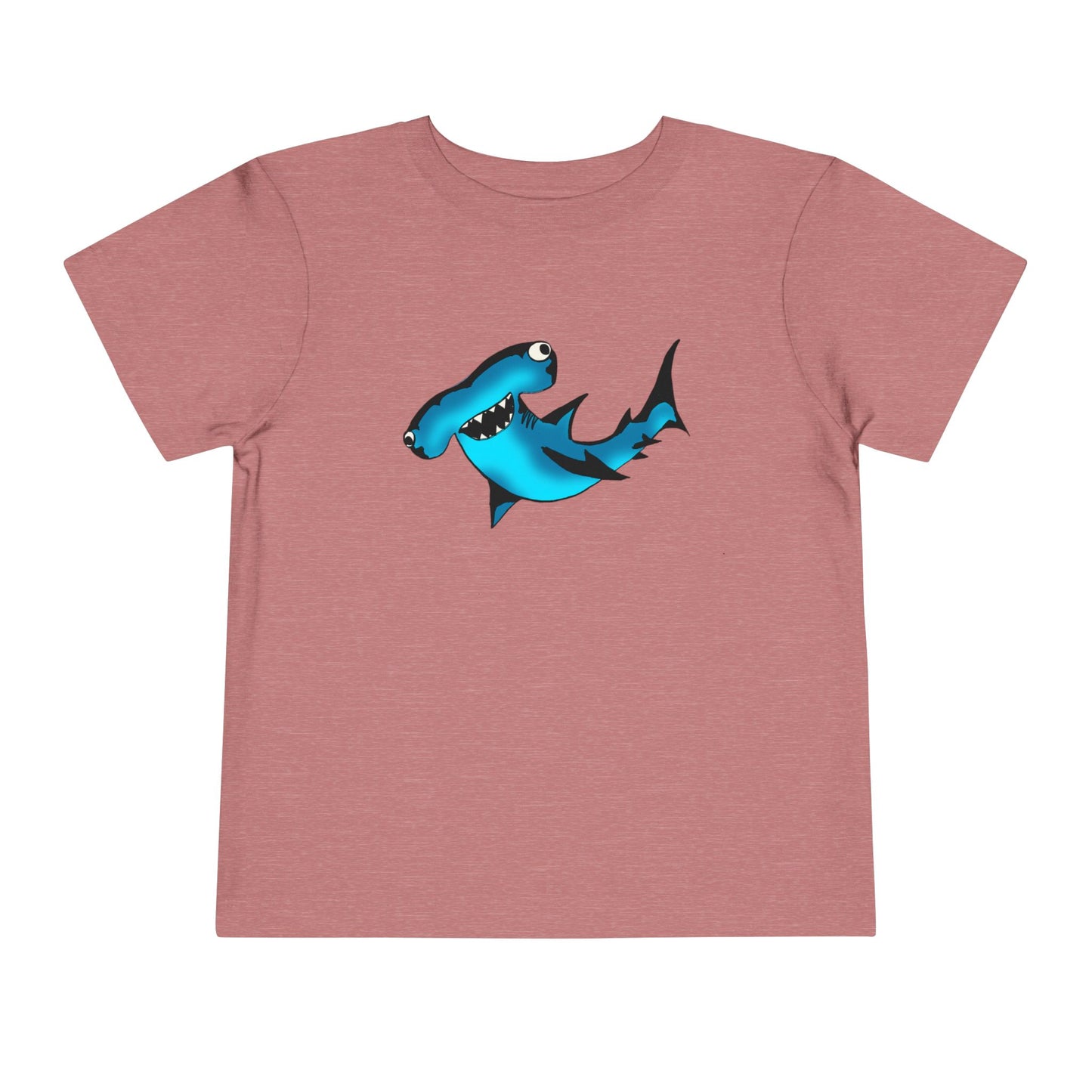 Toddler Shark Tee - Cute Blue Harley Hammerhead Graphic Kids Short Sleeve Shirt