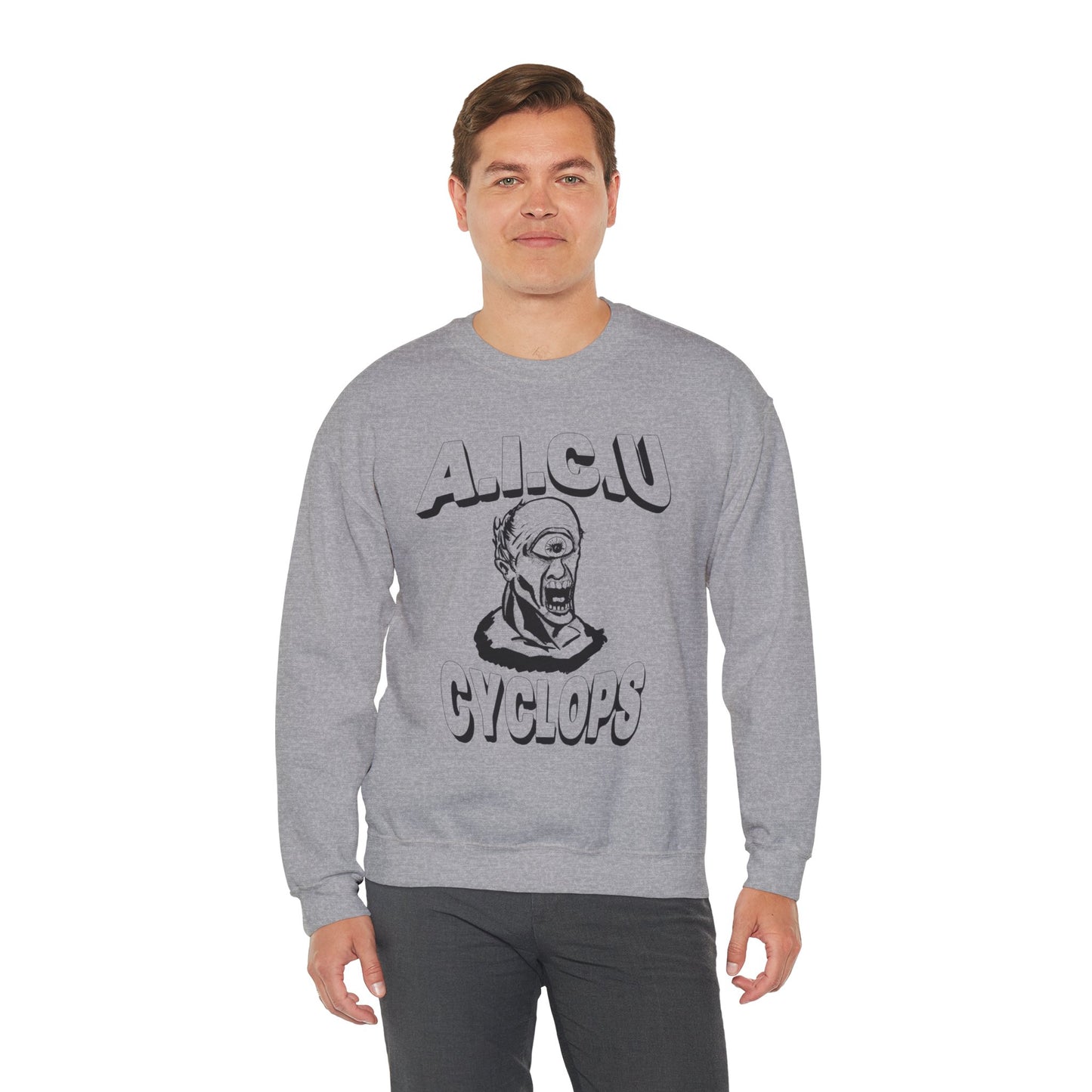 Vintage AICU Cyclops Crewneck Sweatshirt for Unique Style