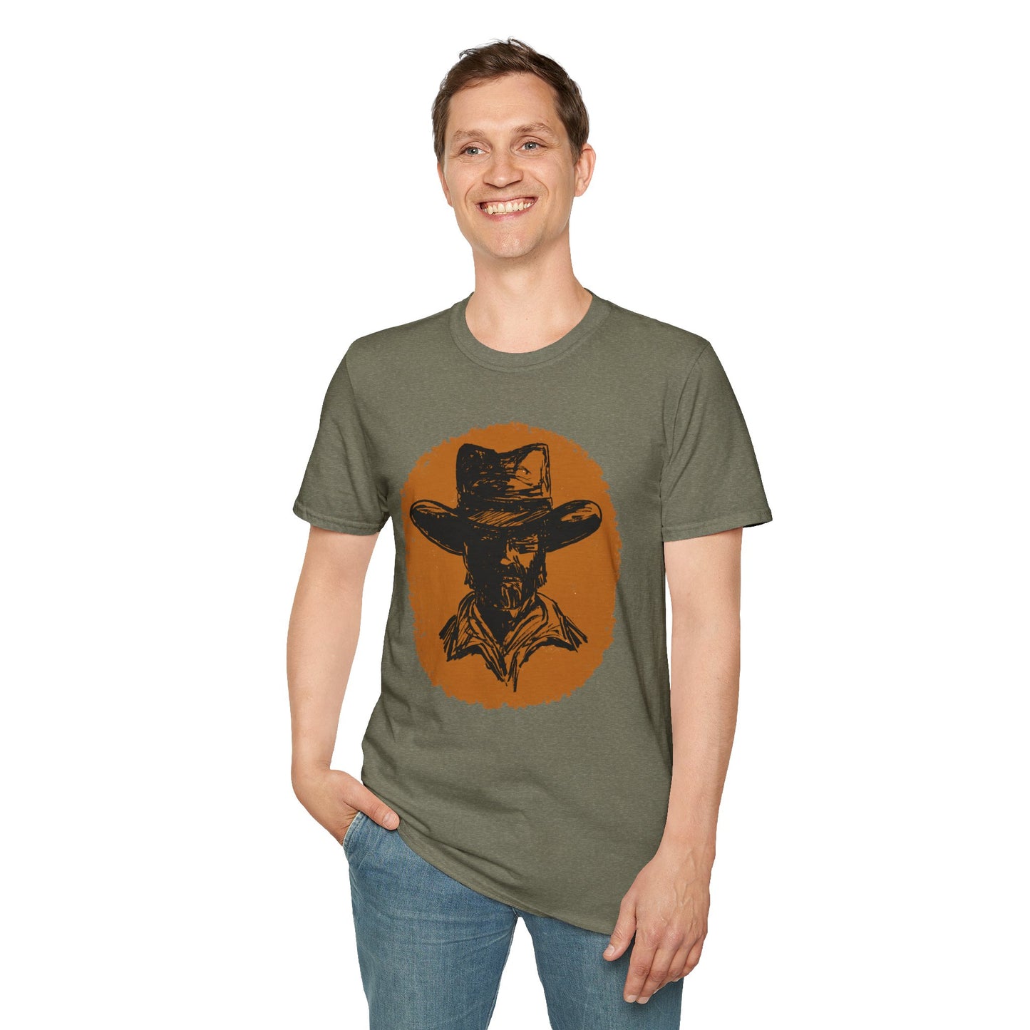 Southwest Cowboy Unisex T-Shirt - Western Rancher Design