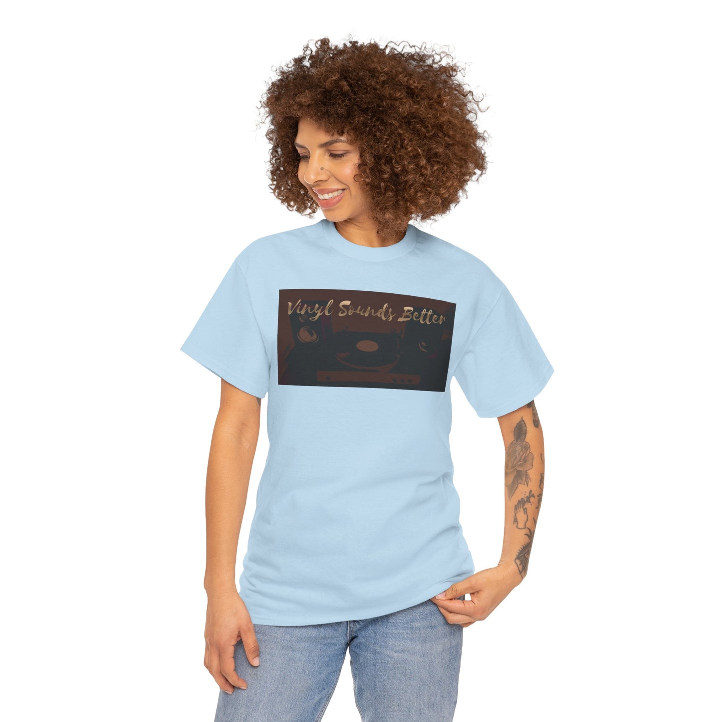 Vinyl Sounds Better T-Shirt — Retro Record Player Tee for Music Lovers