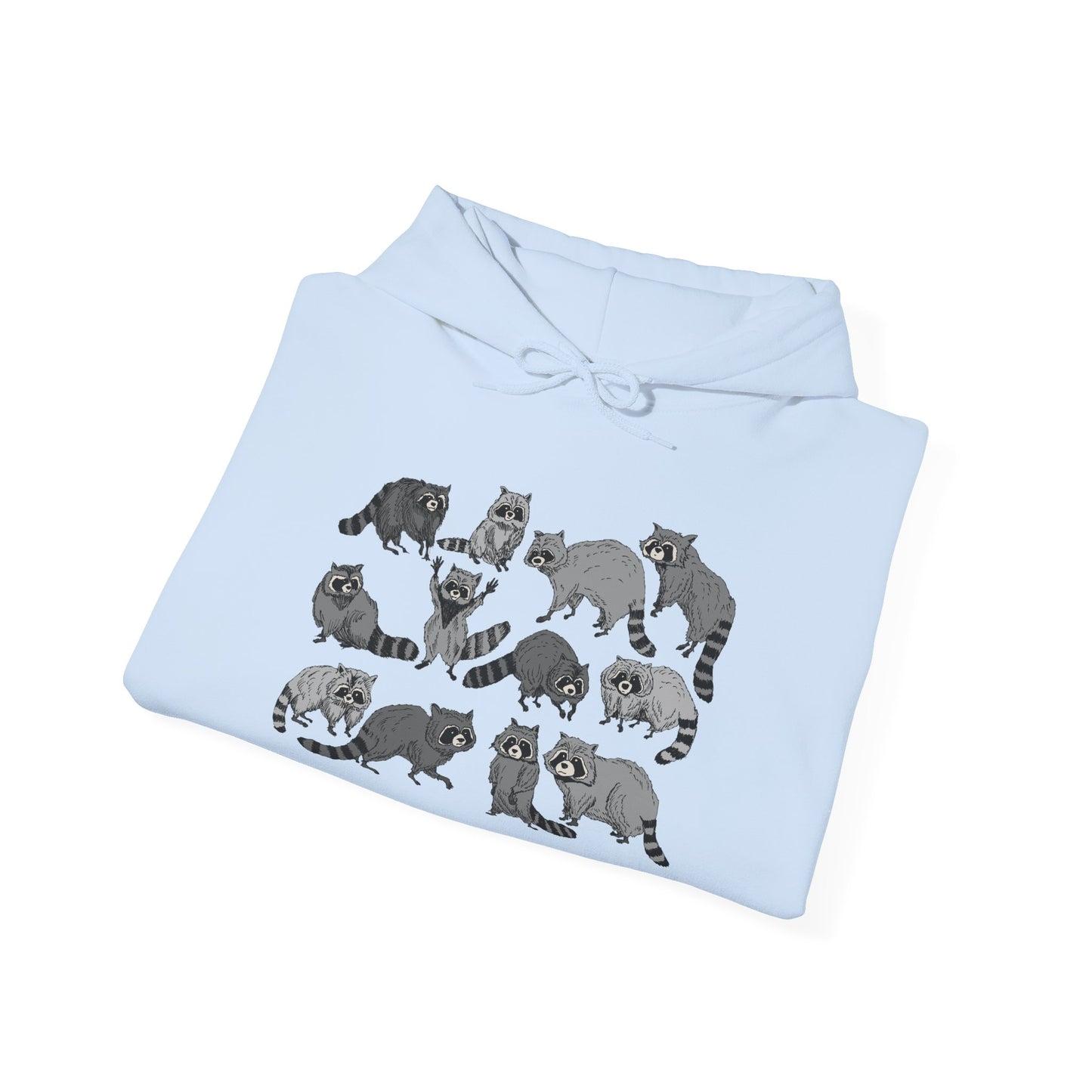 Cute Raccoons Hoodie, Cozy Unisex Sweatshirt, Perfect Gift for Pet Lovers, Casual Wear, Fun Fashion