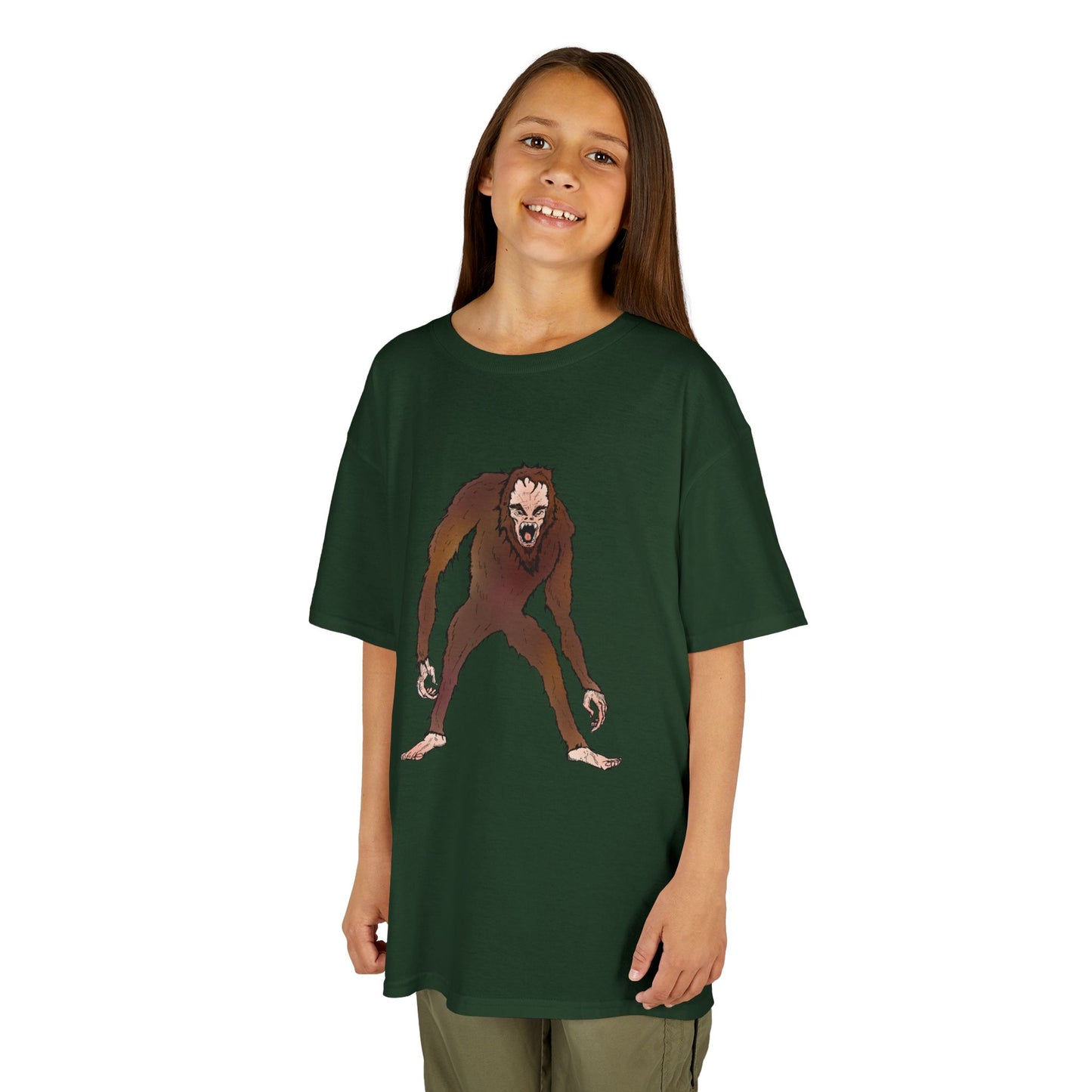 Kids Tee — Playful Sasquatch/Yeti Monster Graphic