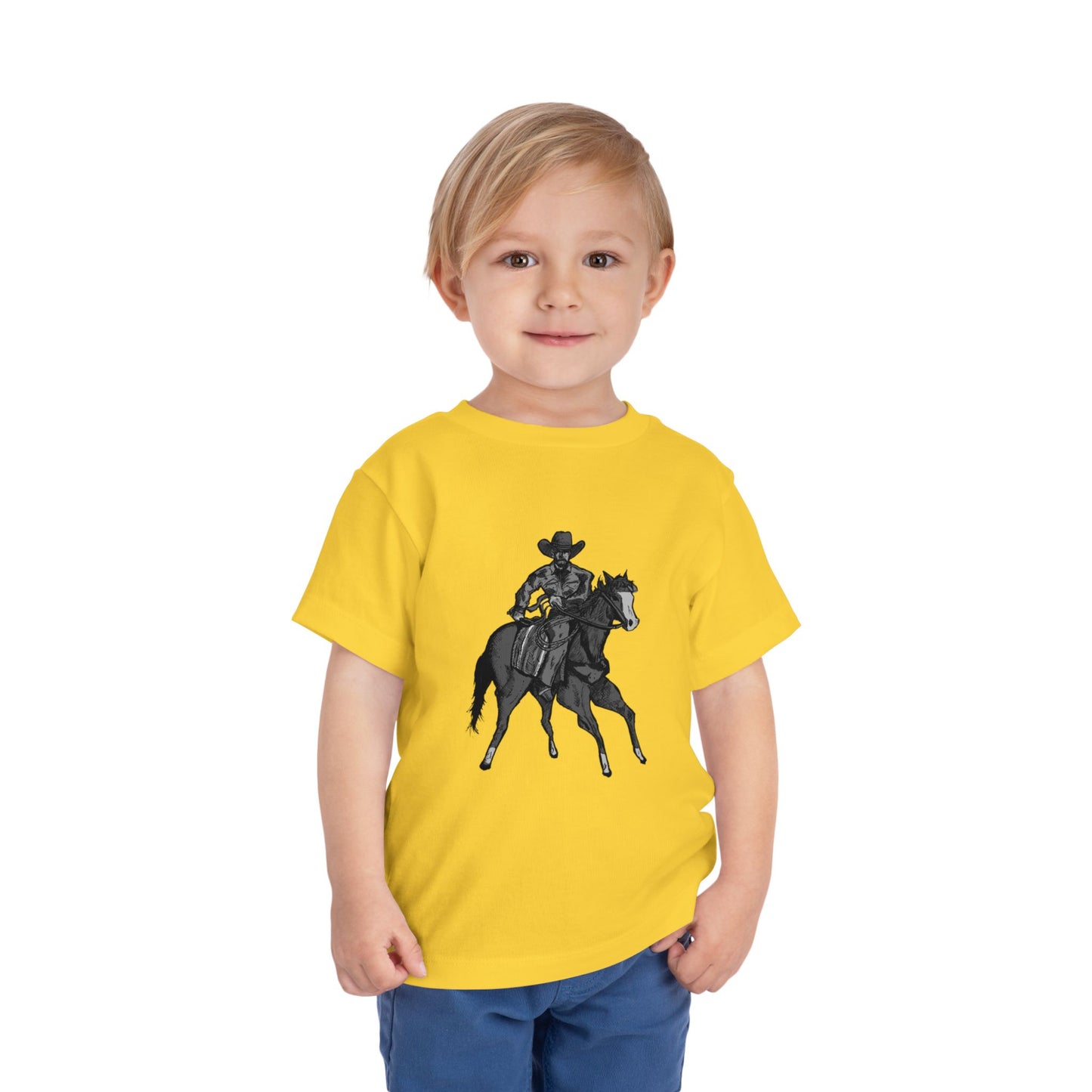 Toddler Western Cowboy Tee — Horseback Rider Graphic Shirt