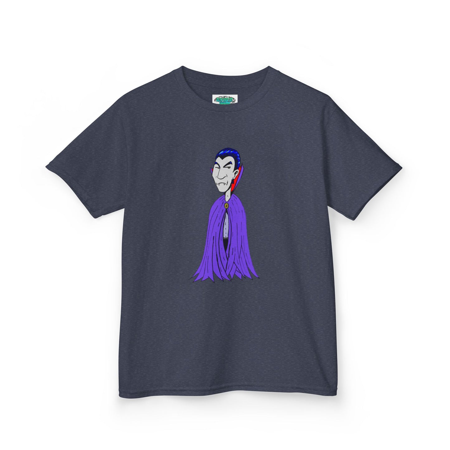 Kids Vampire T-Shirt — Cute Purple Dracula Tee for Halloween