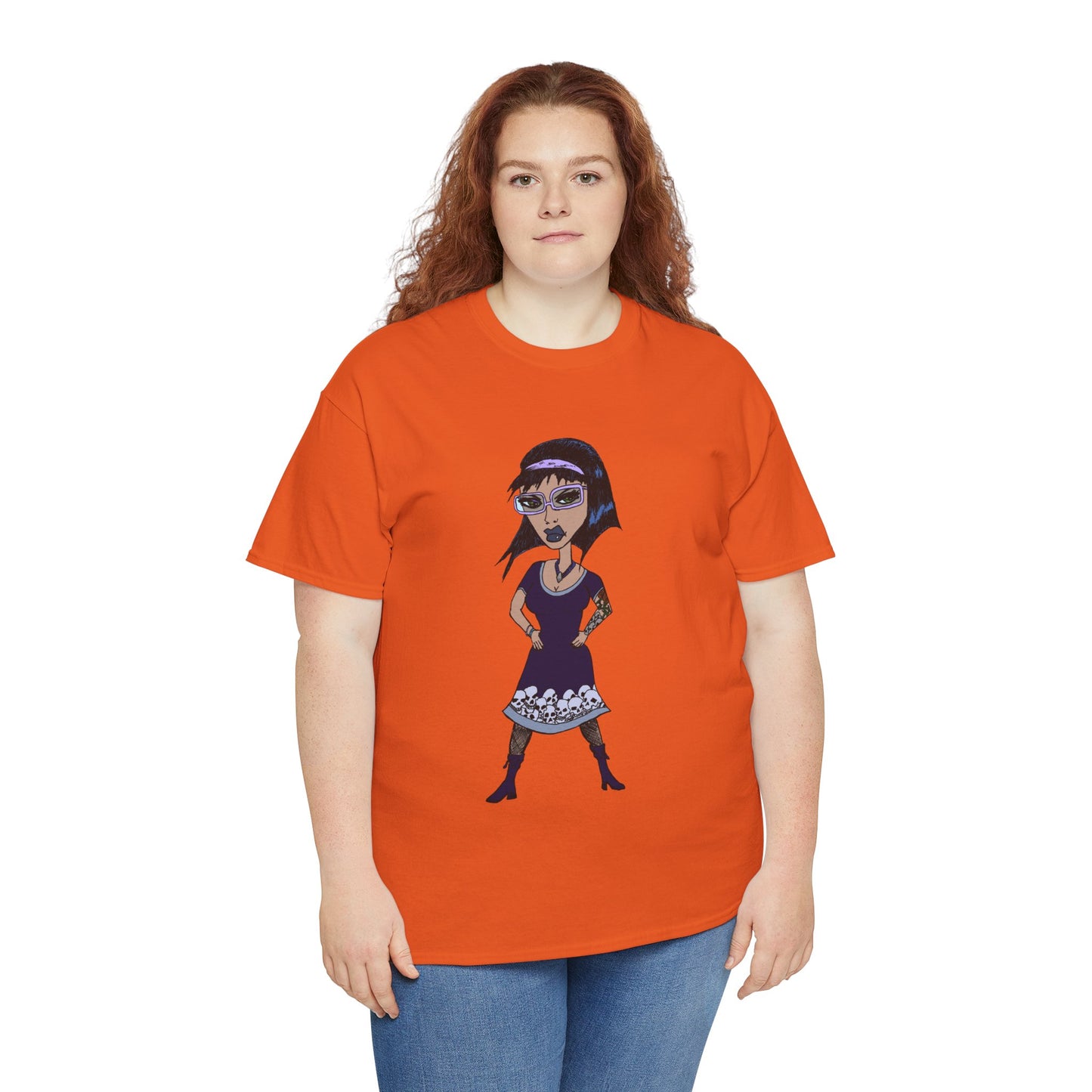 Gothic Doll T-Shirt — Retro Vampire Girl Graphic Tee