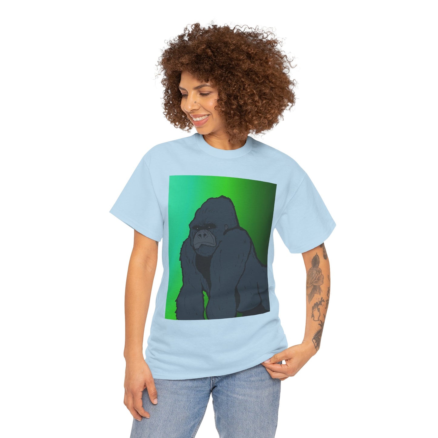 Gorilla Portrait Tee – Graphic Ape Illustration T-Shirt
