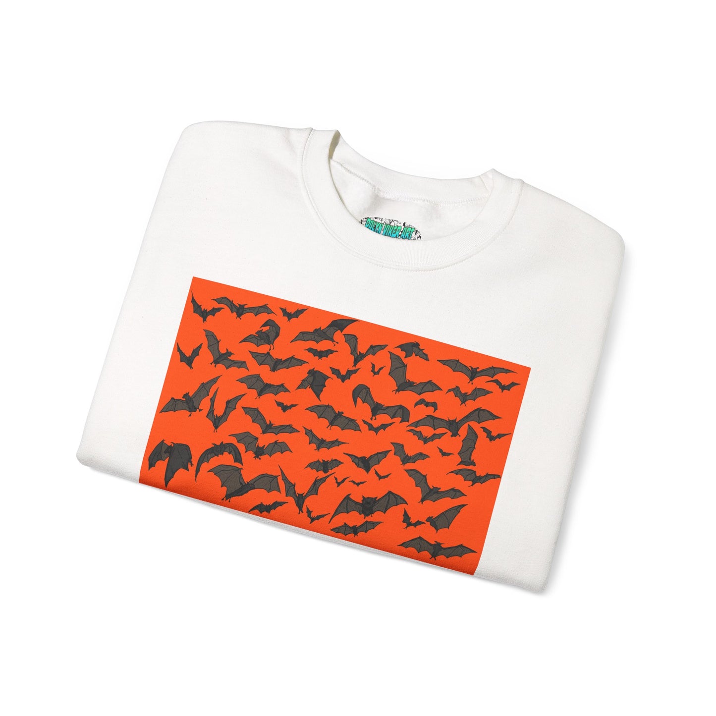 Halloween Bat Print Crewneck Sweatshirt