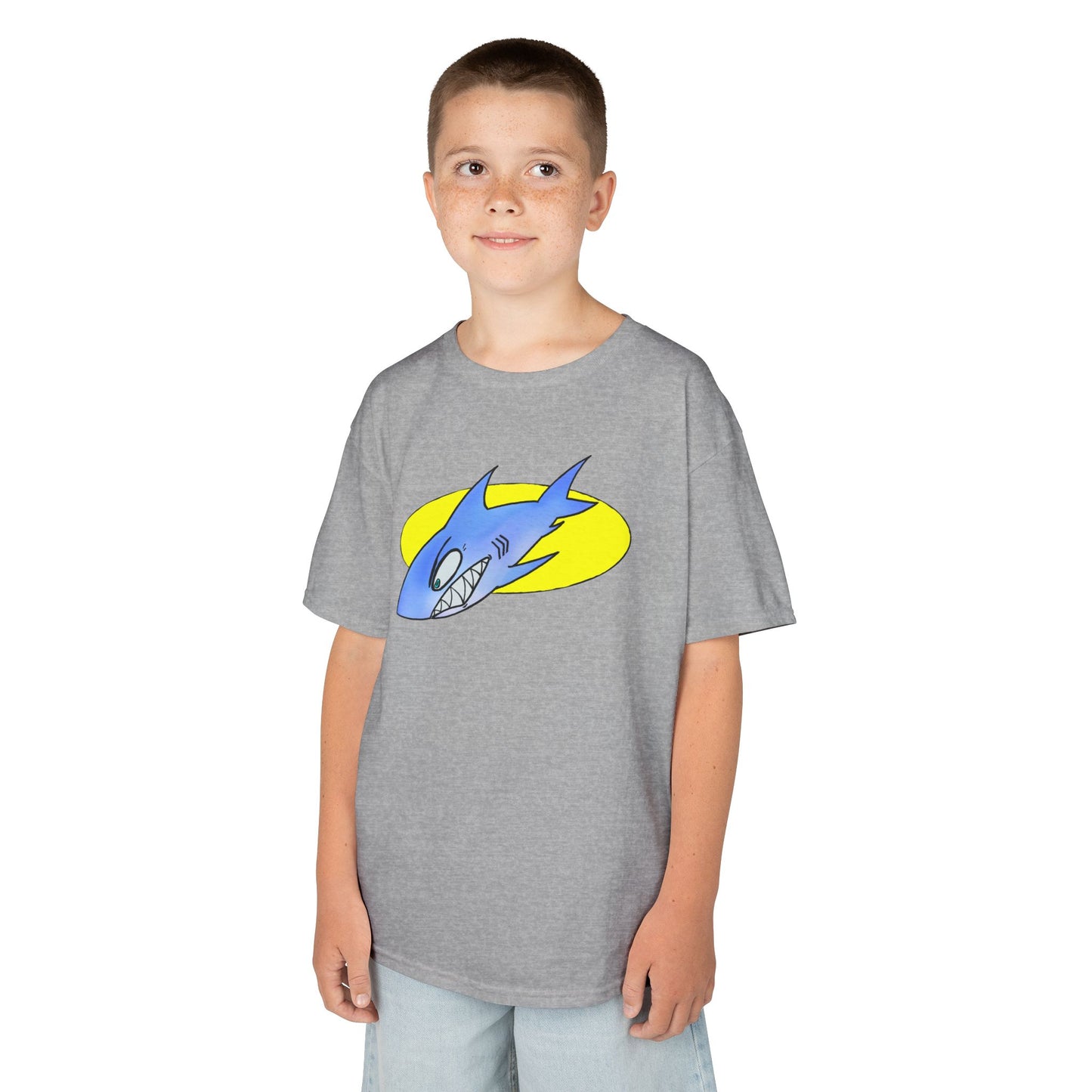 Cool Shark Graphic Kids Tee, Fun T-Shirt for Boys, Lightweight Summer Apparel, Gifts for Young Ocean Lovers, Birthday and Holiday Wear