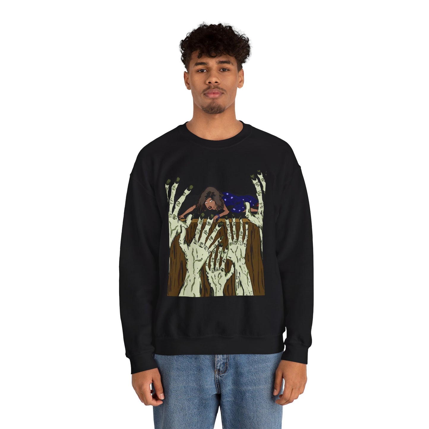 Haunting Hands Crewneck Sweatshirt - Unisex Heavy Blend™
