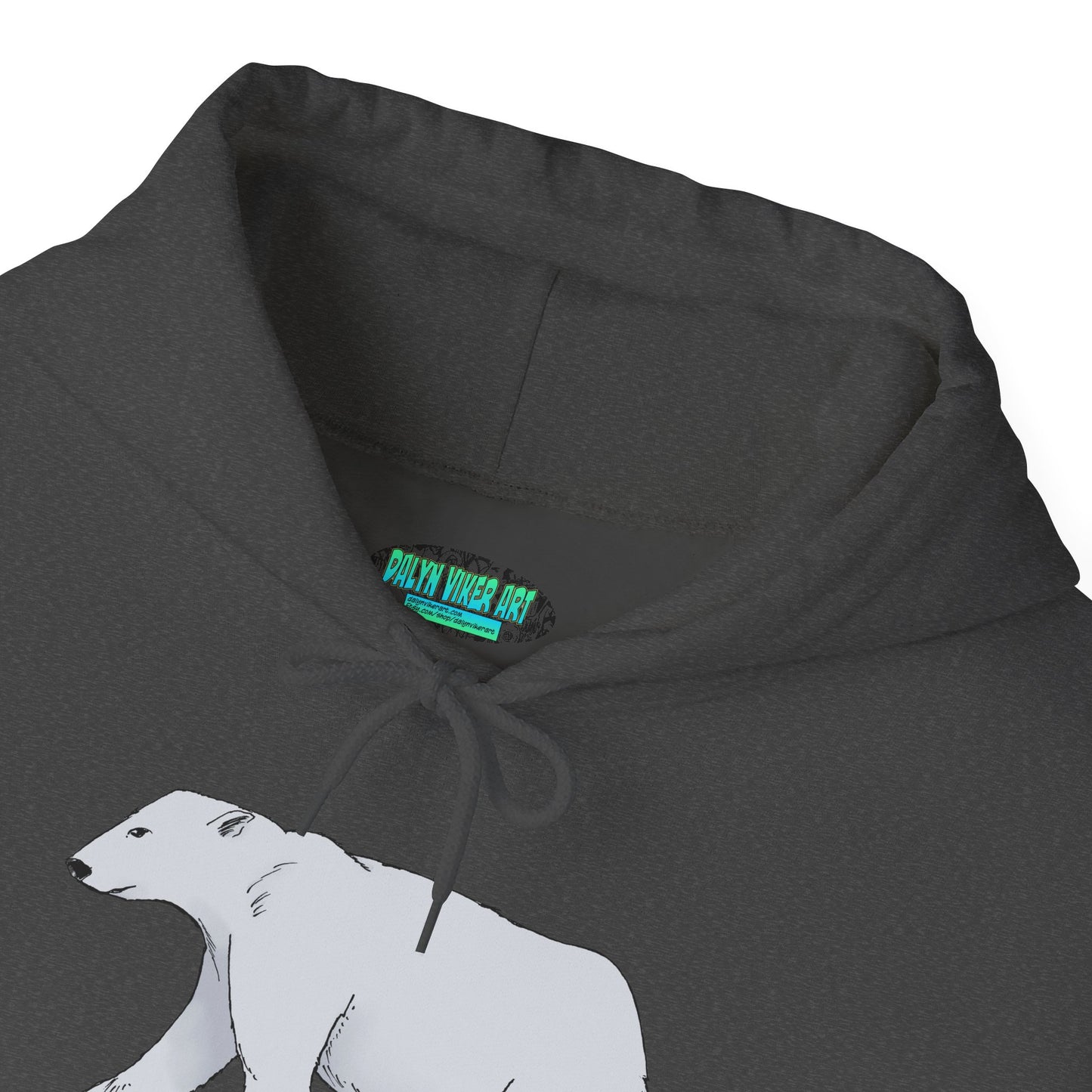 Cozy Polar Bear Hoodie - Warm Winter Fashion, Unisex Sweatshirt, Gift for Animal Lovers, Perfect for Cold Days, Cute Outdoor Wear