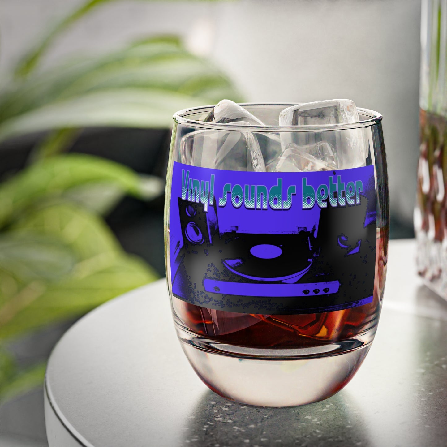 Whiskey Glass Vinyl Sounds Better Music Lover Whiskey Glass