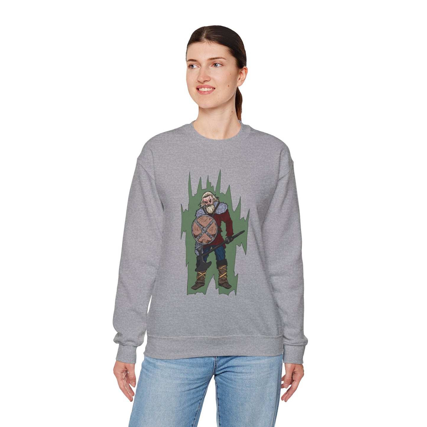 Viking Warrior Sweatshirt - Unisex Heavy Blend Crewneck