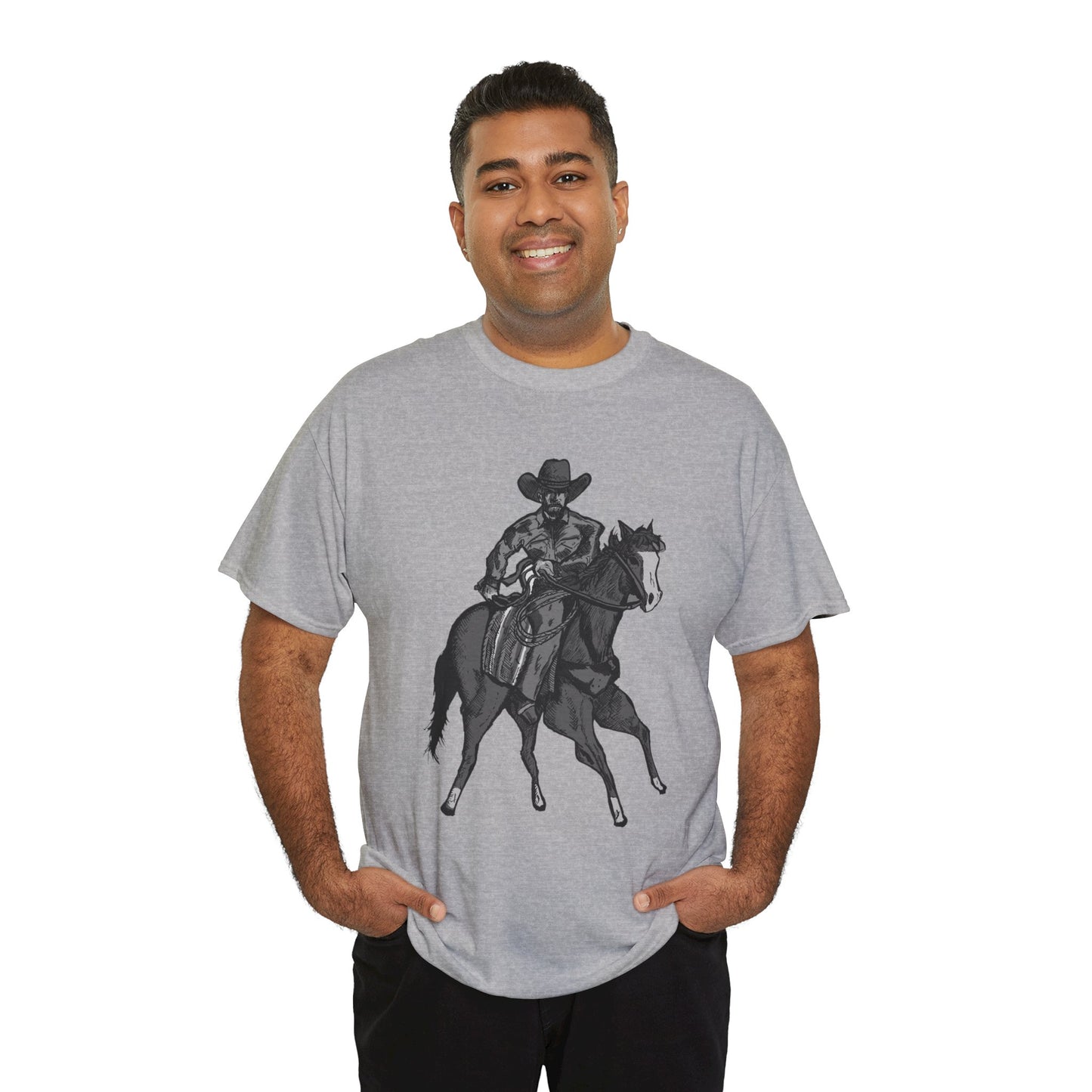 Cowboy on Horseback T‑Shirt — Vintage Western Rodeo Tee