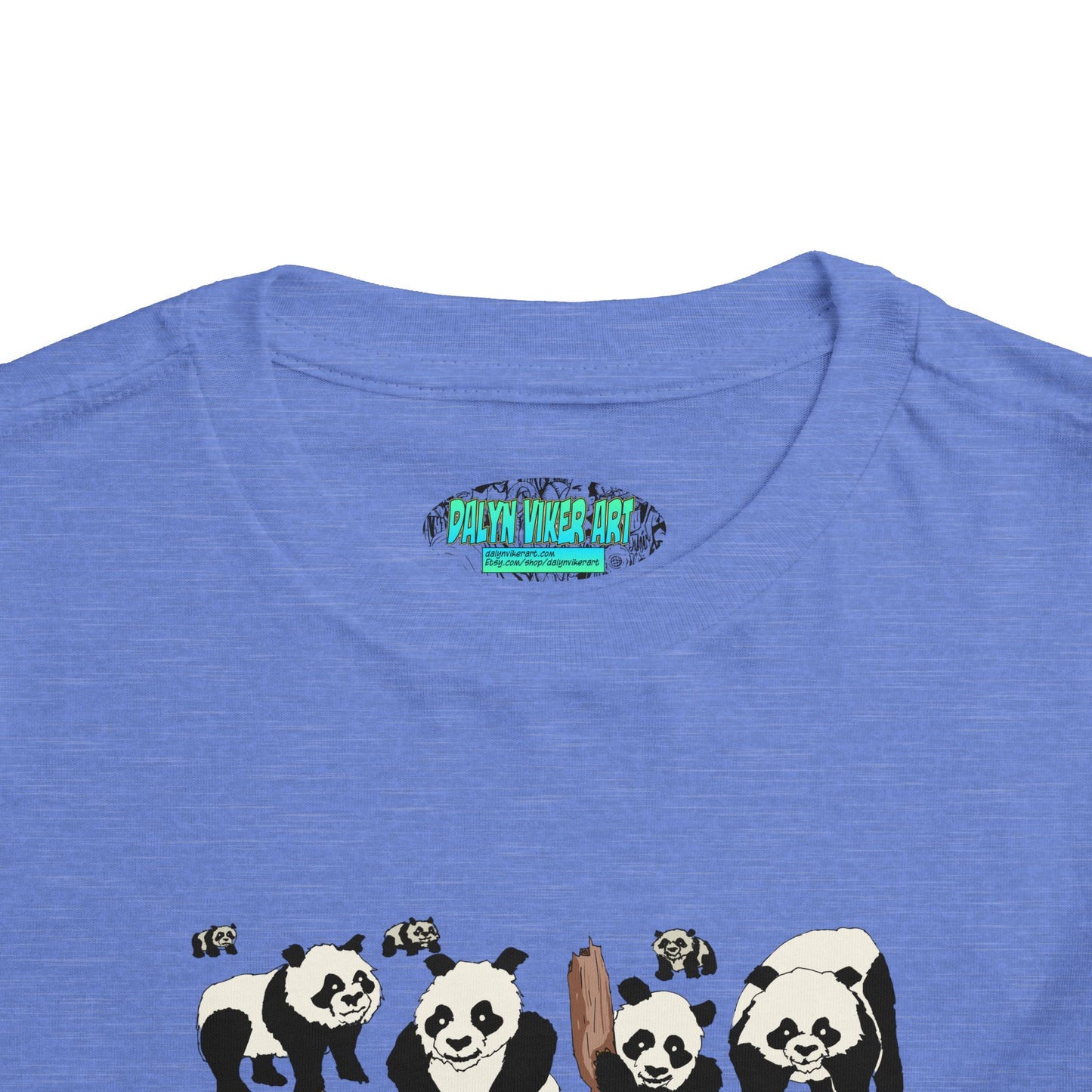 Panda Faces Toddler Tee — Cute Cartoon Panda Print