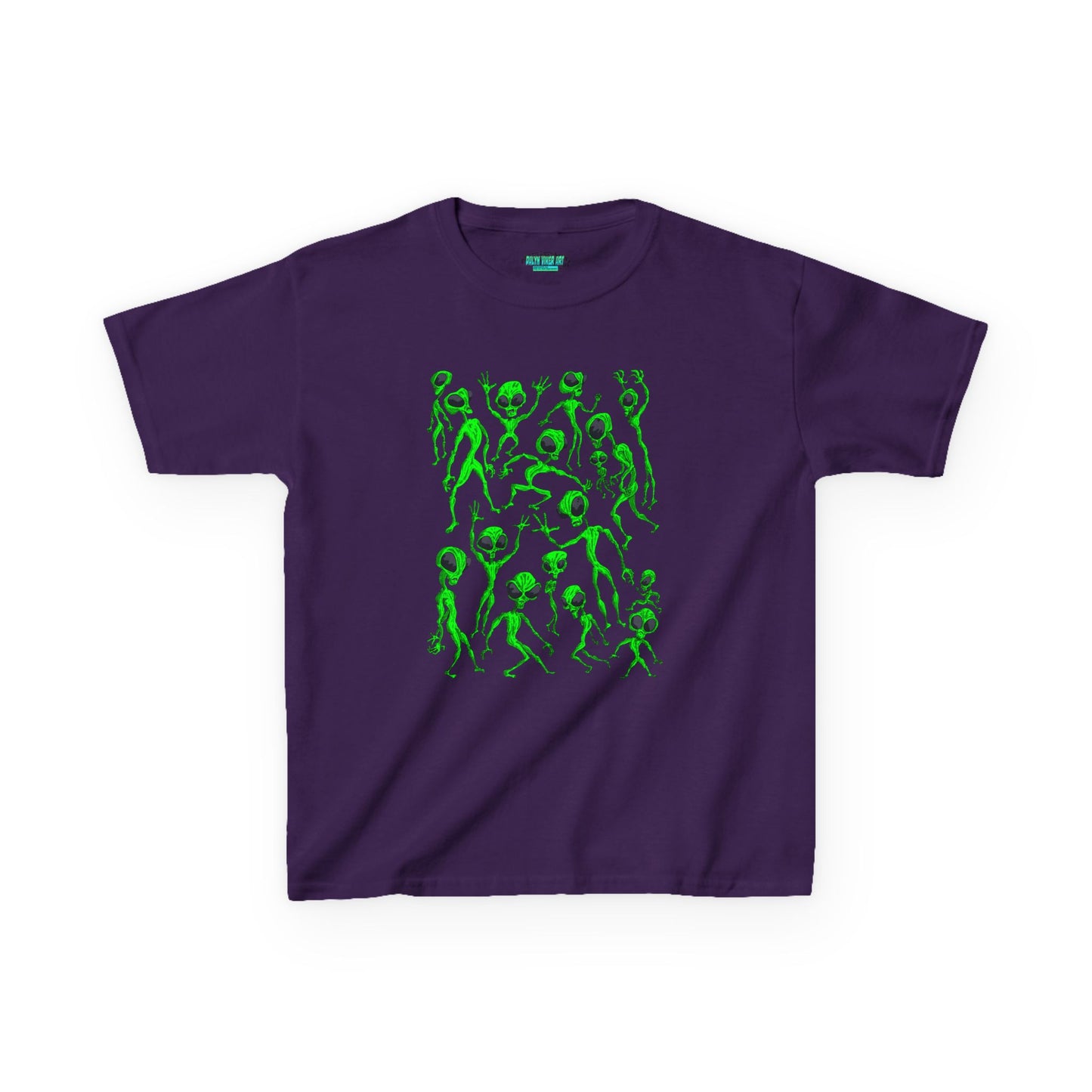 Kids Alien Dance Party T‑Shirt — Fun Green Alien Graphic Tee for Children